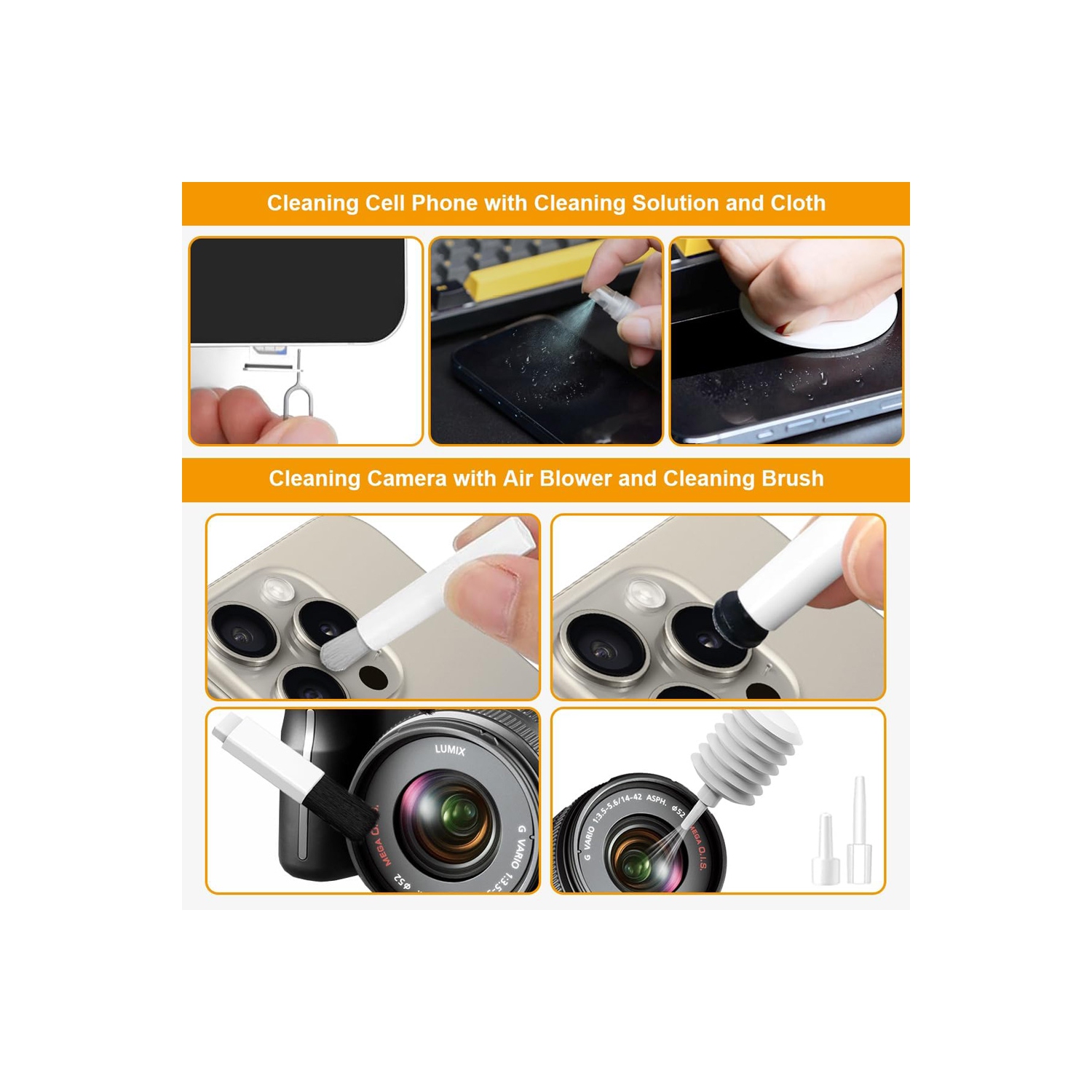 axGear 20 in 1 Multifunctional Electronic Device Cleaning Brush Tool Cleaner Kit