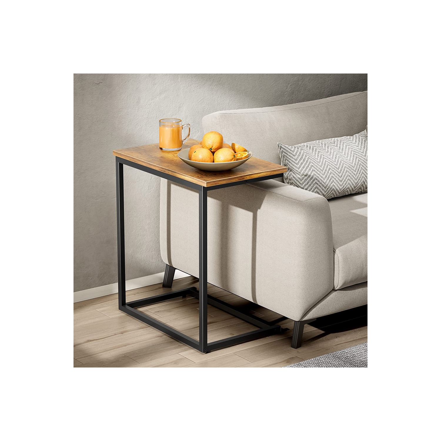axGear Coffee Table Sofa Side End Table Living Room Bedside Tea Couch C Sharp Metal