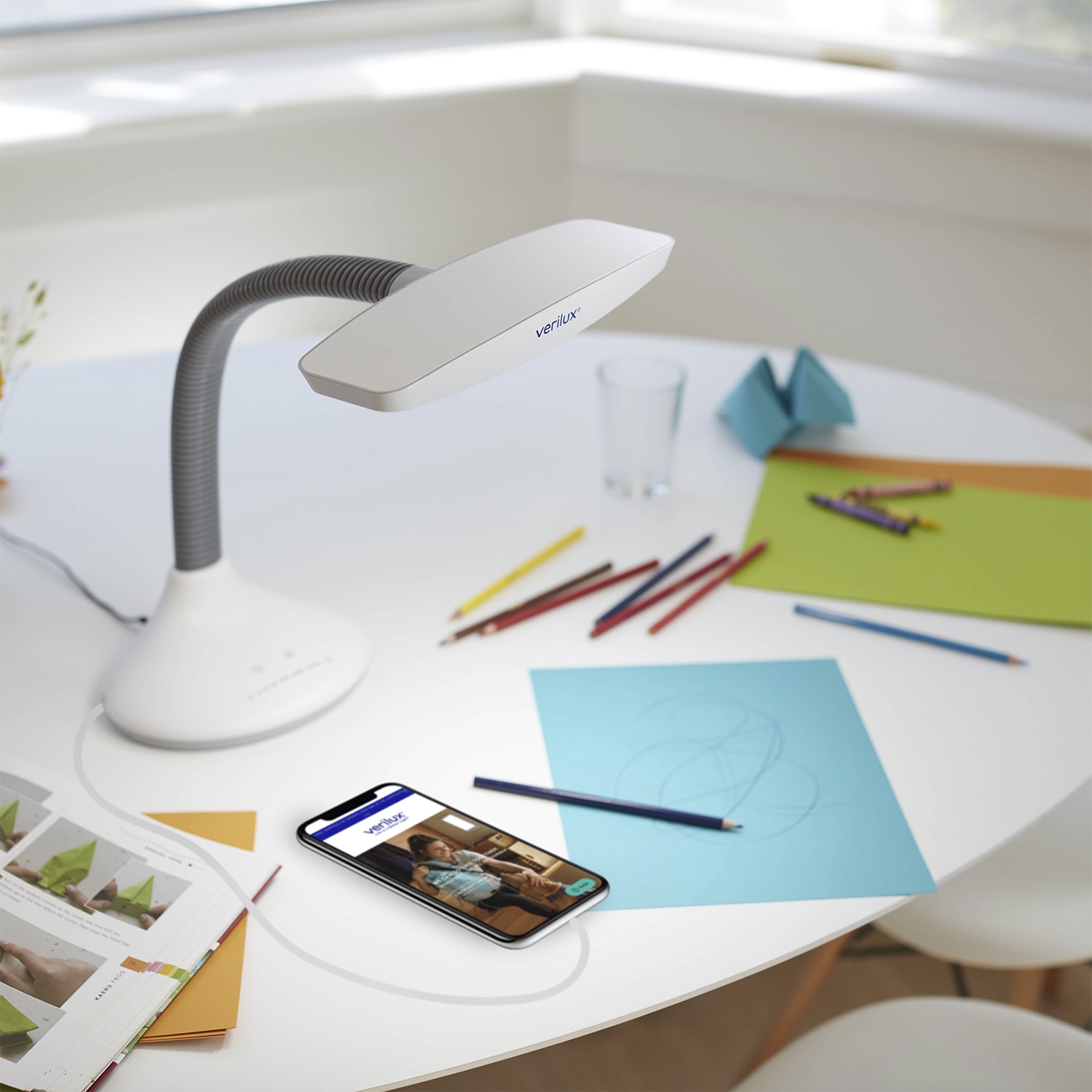Verilux Smartlight LED Desk Lamp - White