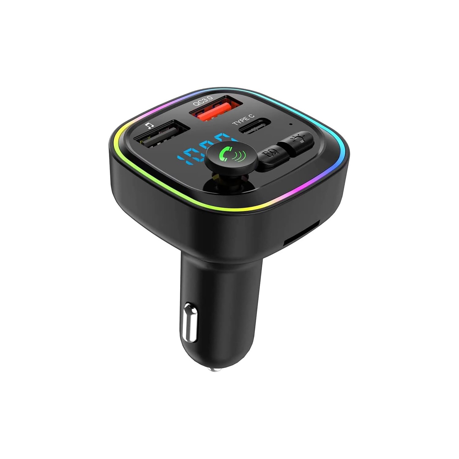Émetteur FM Bluetooth pour l'auto d'AxGear; USB de type C; Recharge PD; Lecteur MP3 TF