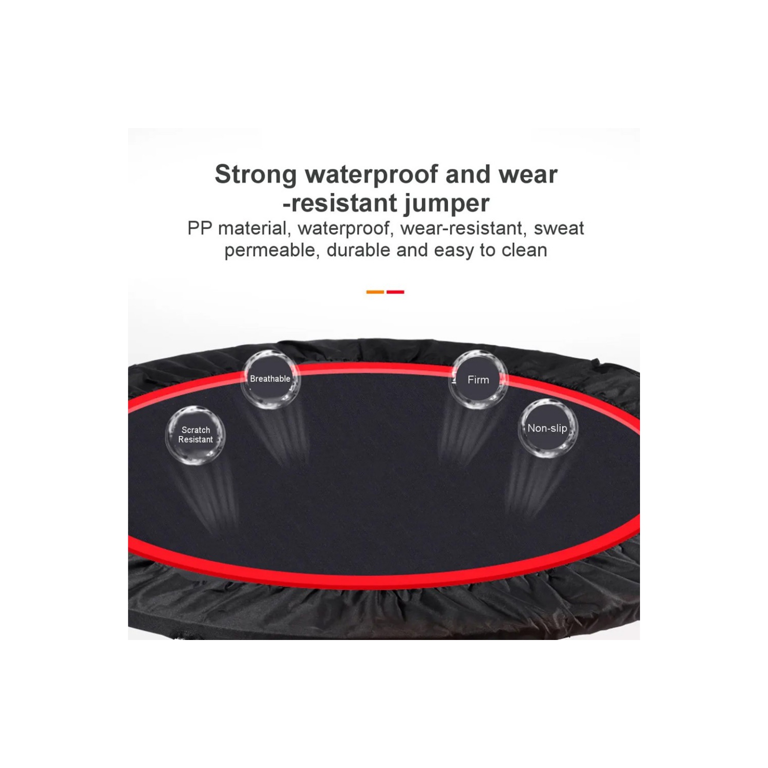 axGear Trampoline 40 Inch Indoor Outdoor Home Fitness Exercise Foldable Rebounder