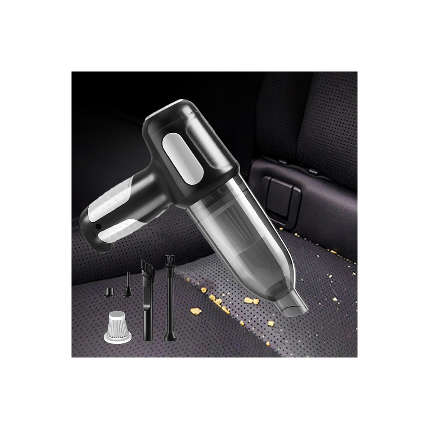 axGear Portable Blower Vacuum Cleaner Air Duster Cordless Rechargeable 2-In-1 Handheld