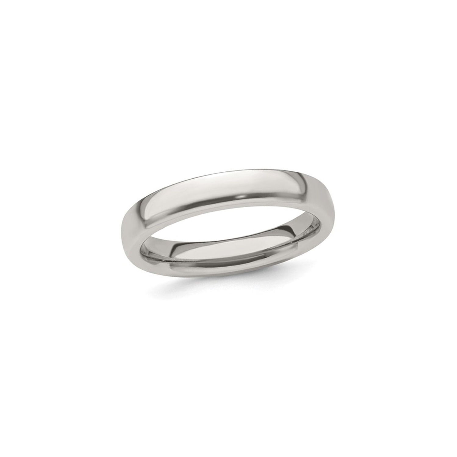Mens or Ladies Titanium Polished Wedding Band Ring