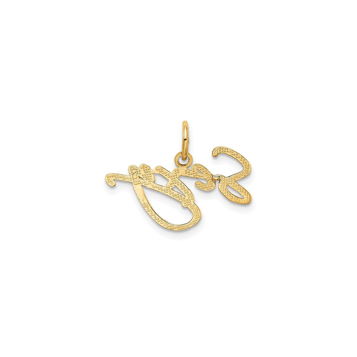 10K Yelllow Gold SEXY Charm Pendant