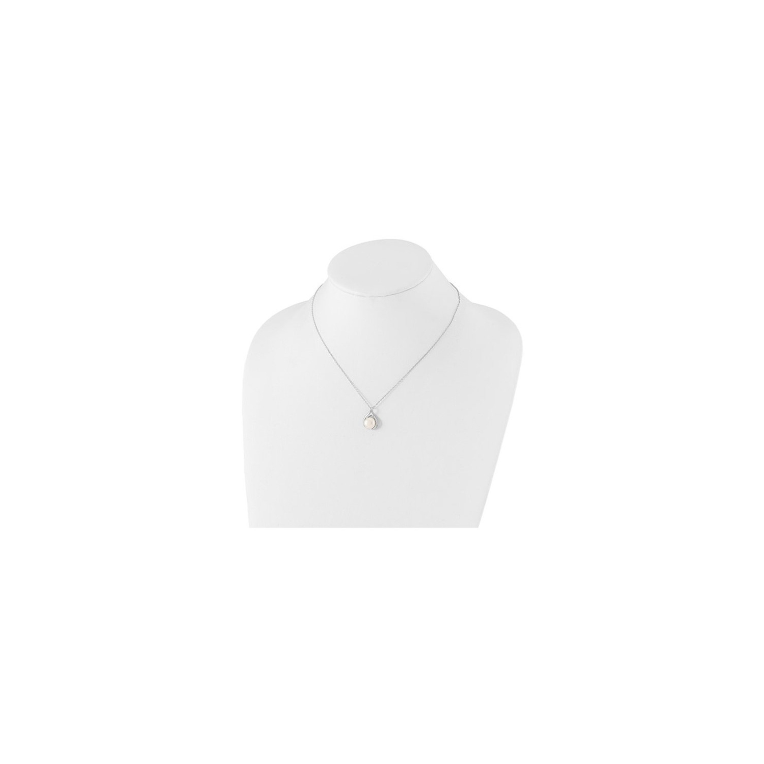 Collier à pendentif en forme de goutte en argent sterling, perle d'eau douce