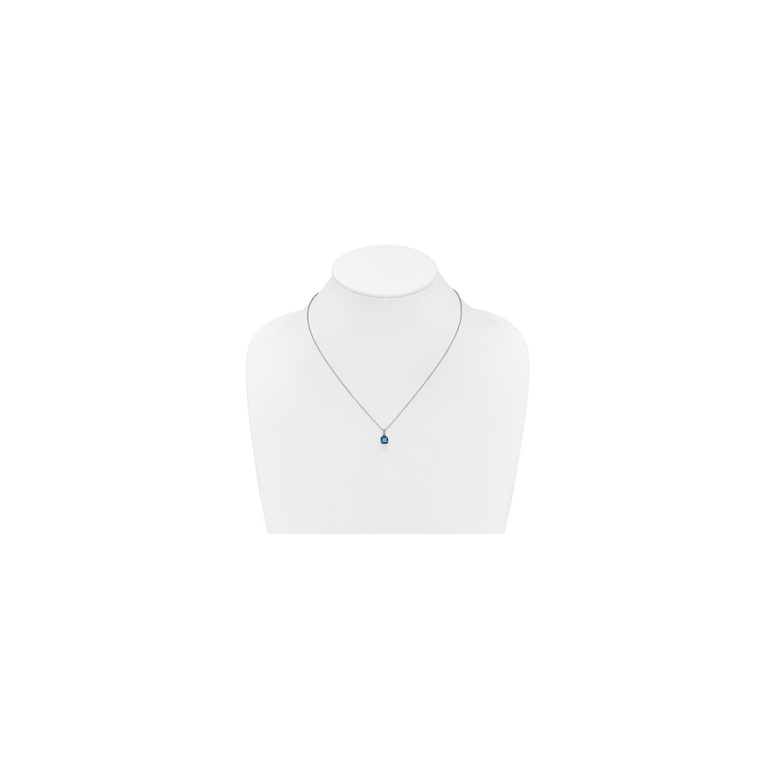 1.00 Carat Cushion-Cut Synthetic Alexandrite Pendant Necklace in Sterling Silver with Chain