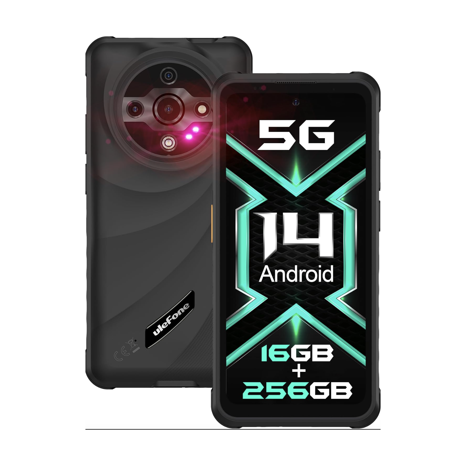 Brand New Ulefone Armor X31 Pro 5G Unlocked Rugged Phone | 16GB RAM 256GB Memory | 6.56” Screen | 64MP Camera | 25MP Infrared Night Vision Camera |