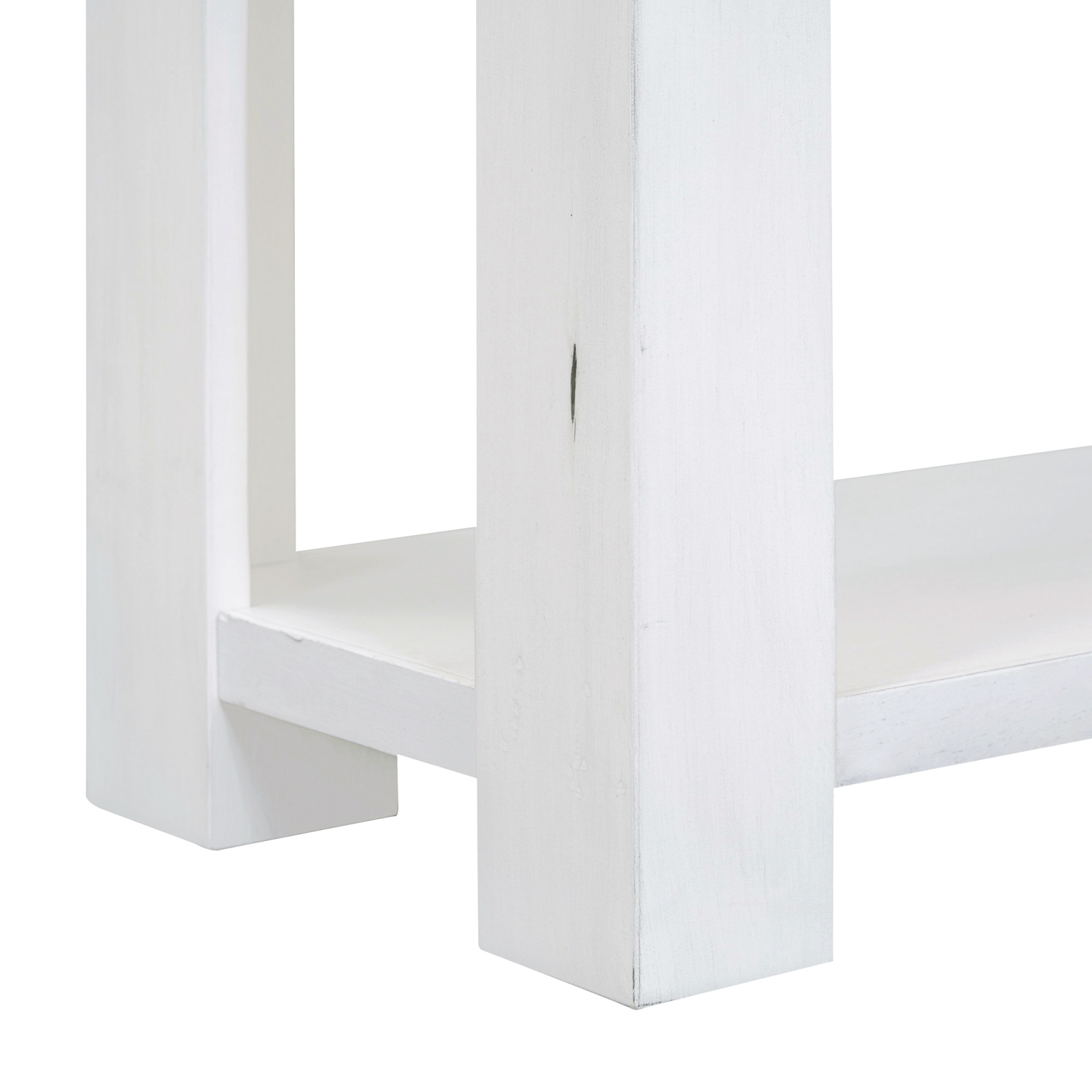 Console/sofa avec tiroirs de rangement et tablette inférieure pour entrée Kepooman - Blanc