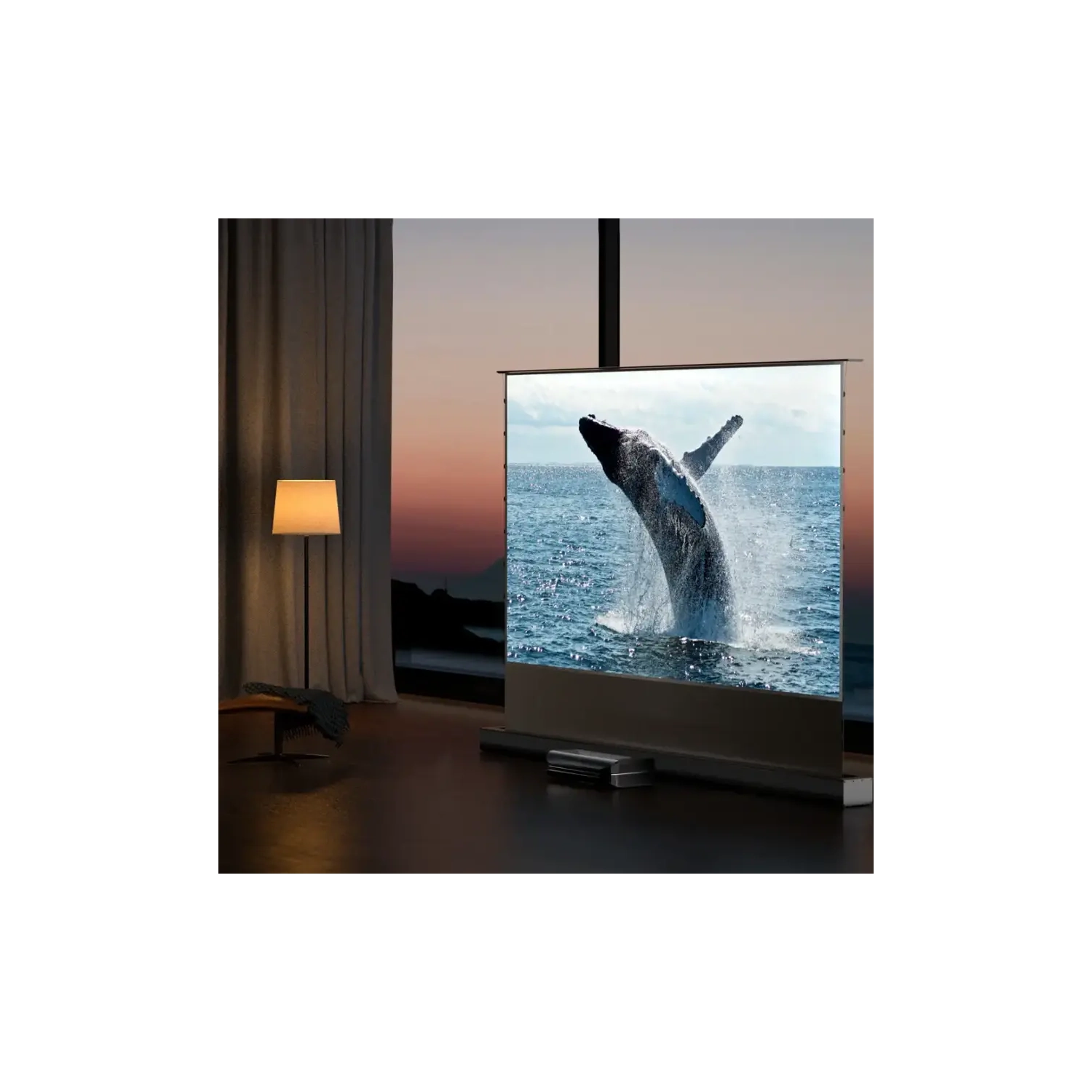 AWOL Vision - LTV-3000 Pro 4K Smart UHD 3D Triple Laser Ultra Short Throw Projector with HDR10+, Dolby Vision & Atmos - Black