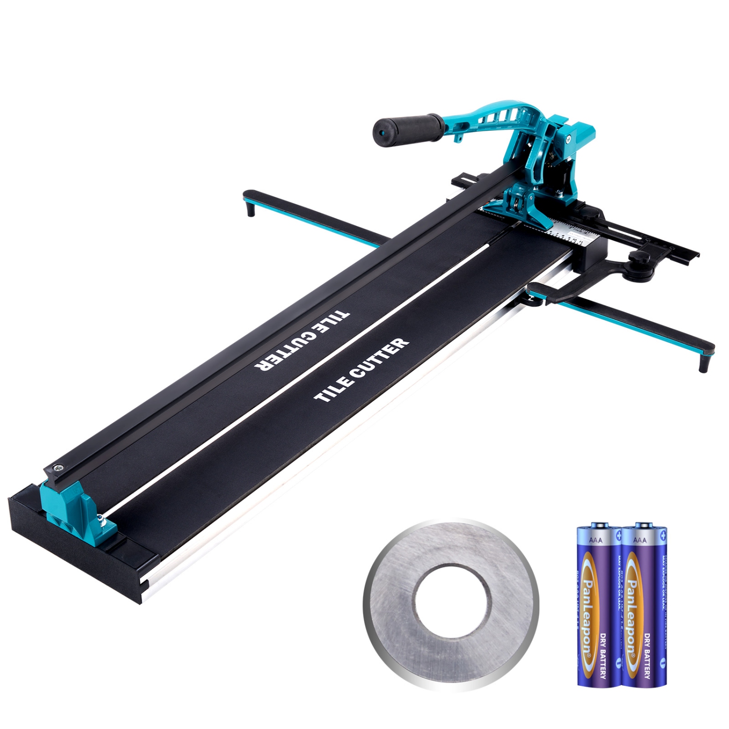 VEVOR 32 inch Manual Tile Cutter, Porcelain Ceramic Tile Cutter with Tungsten Carbide Cutting Wheel, Infrared Positioning, Anti-Skid Feet, Durable
