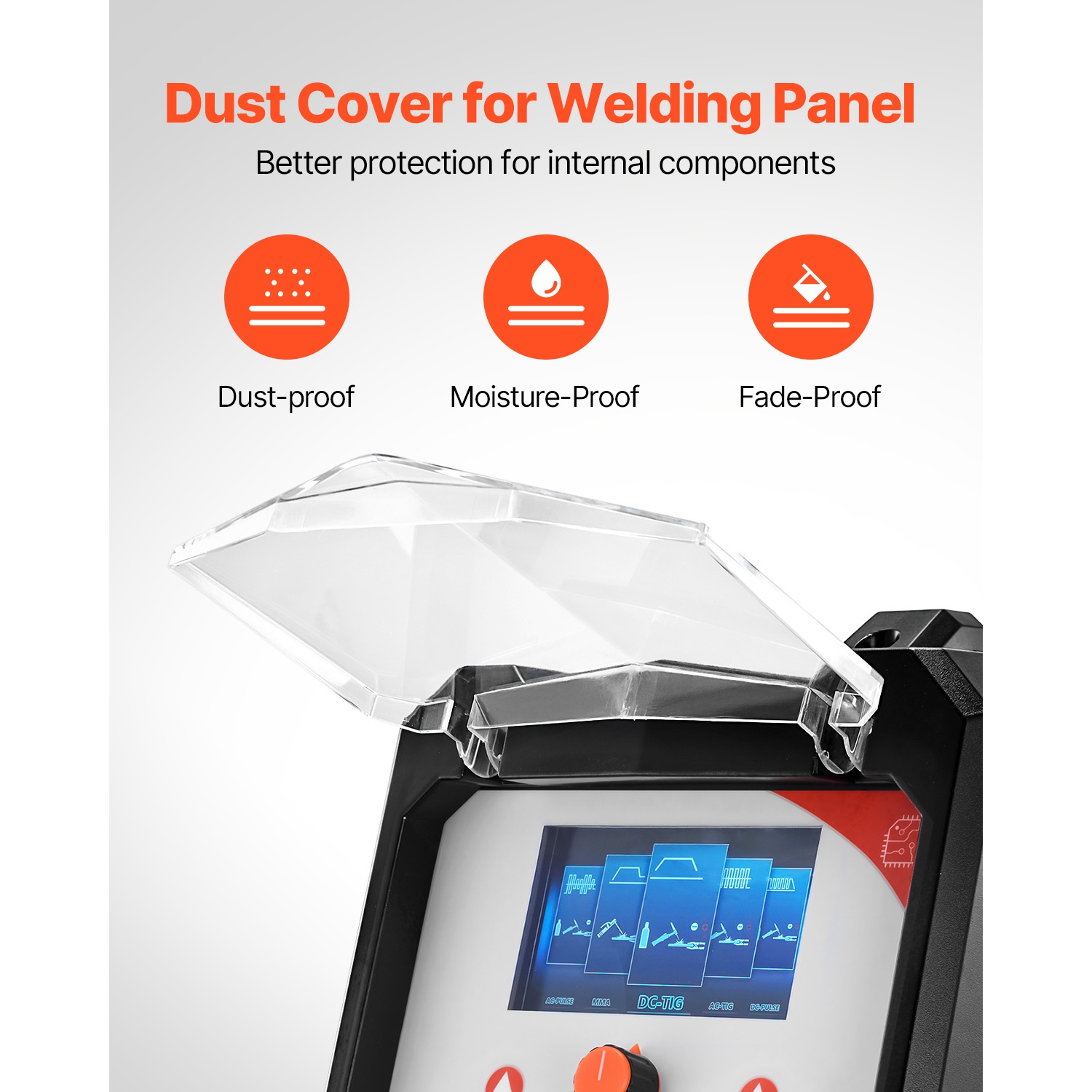 VEVOR TIG Welder, 200A 6-In-1 Aluminum Welding Machine - AC TIG/DC TIG/AC Pulse TIG/DC Pulse TIG/Spot TIG/MMA(Stick), 110&220V Dual Voltage with