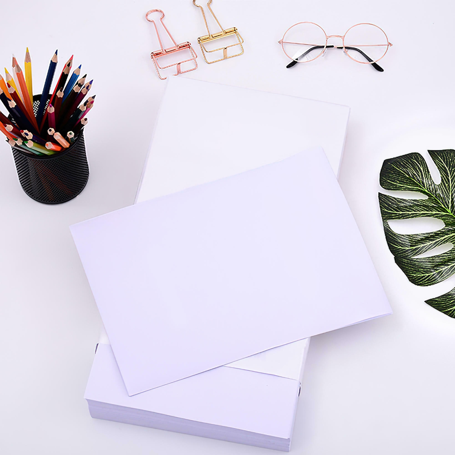 Copieur de 500 feuilles, papier photocopie jet d'encre LaserJet, papier d'imprimante tout usage, luminosité 95, 21&nbsp;lb, 8,5 x 11&nbsp;po,