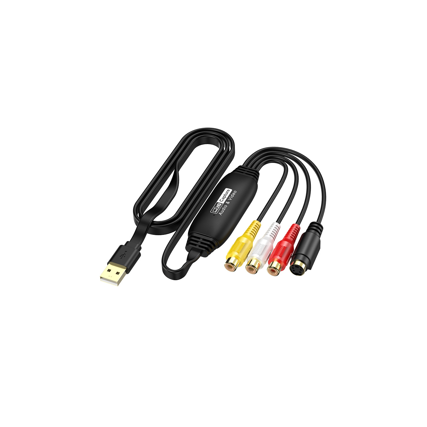 Carte de saisie vidéo USB sans pilote acquisition de signal AV acquisition de données USB disponible Convertisseur numérique analogique à numérique