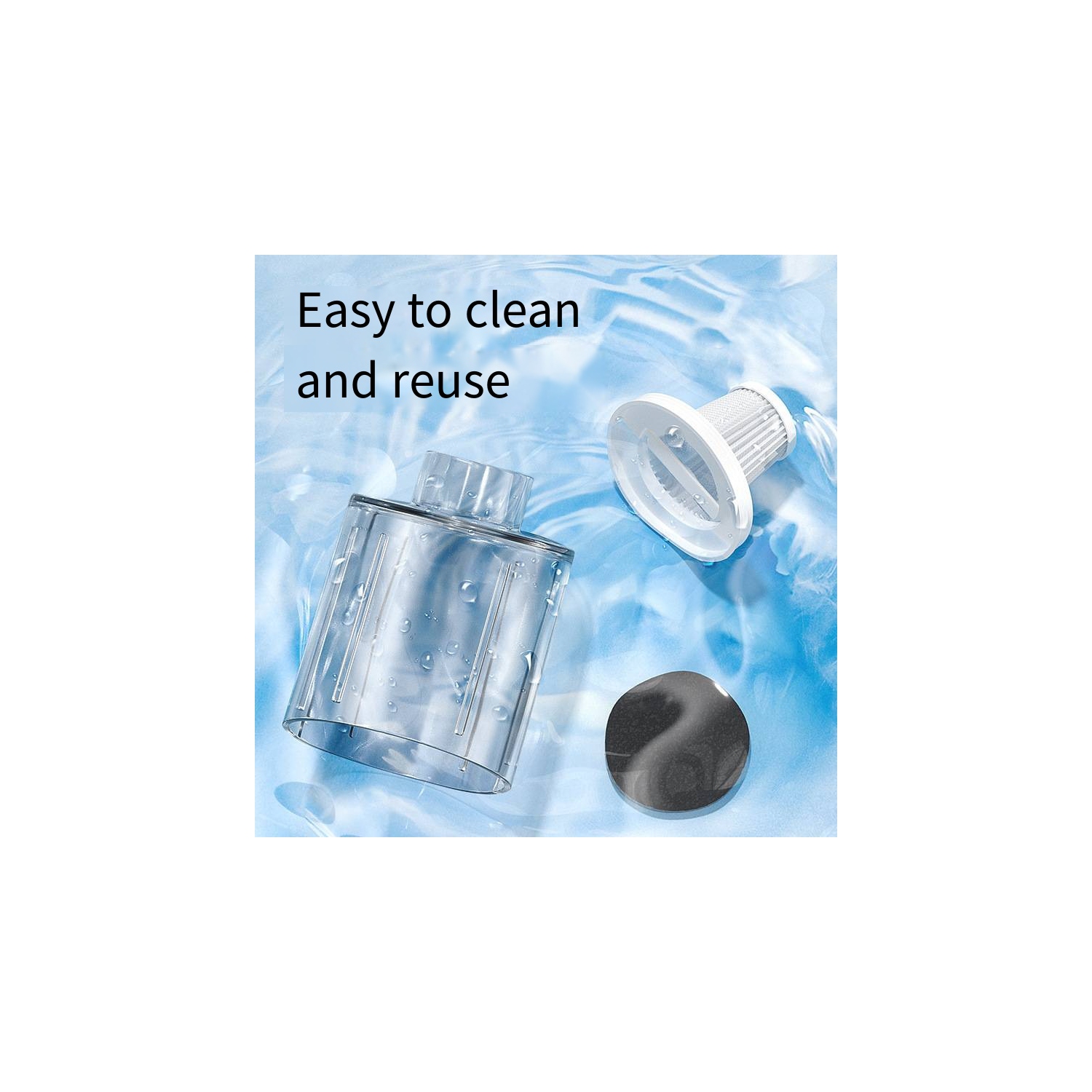 Wireless charging vacuum cleaner, portable handheld household car-mounted strong suction high-power vacuum cleaner