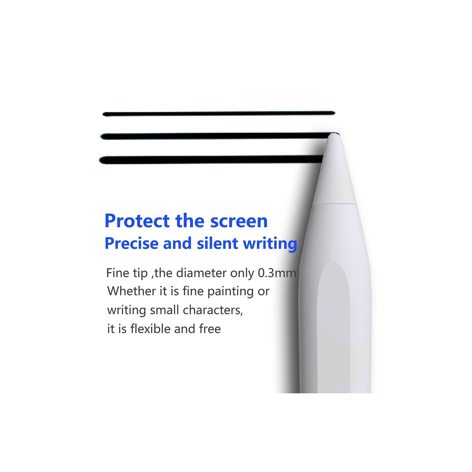 Applicable to Apple Huawei smartphones, universal ipad capacitive pen, touch screen touch painting stylus, rechargeable