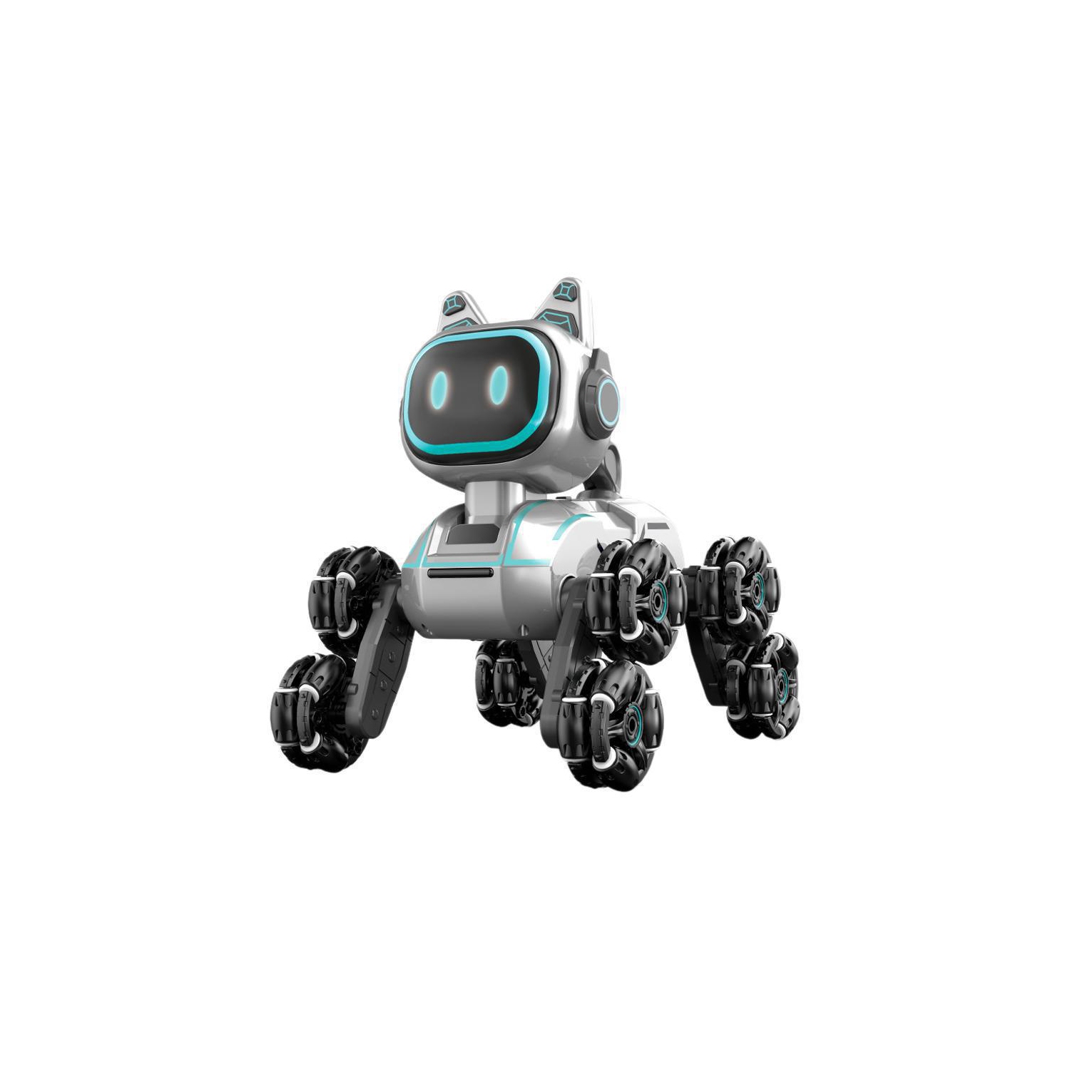Deformable intelligent eight-wheel stunt mechanical cat and dog climbing children unlock N ways to play mechanical dog handle remote control +