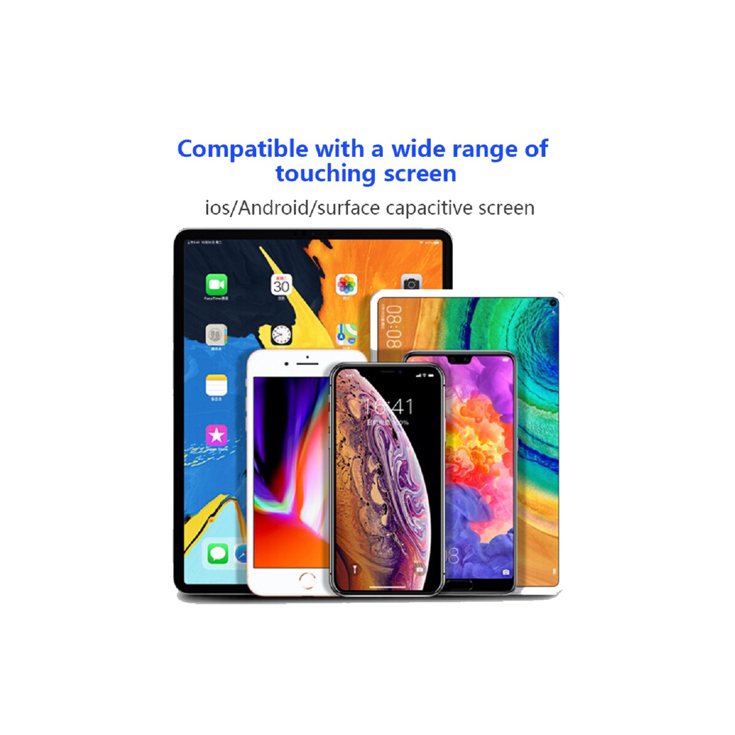 Applicable to Apple Huawei smartphones, universal ipad capacitive pen, touch screen touch painting stylus, rechargeable