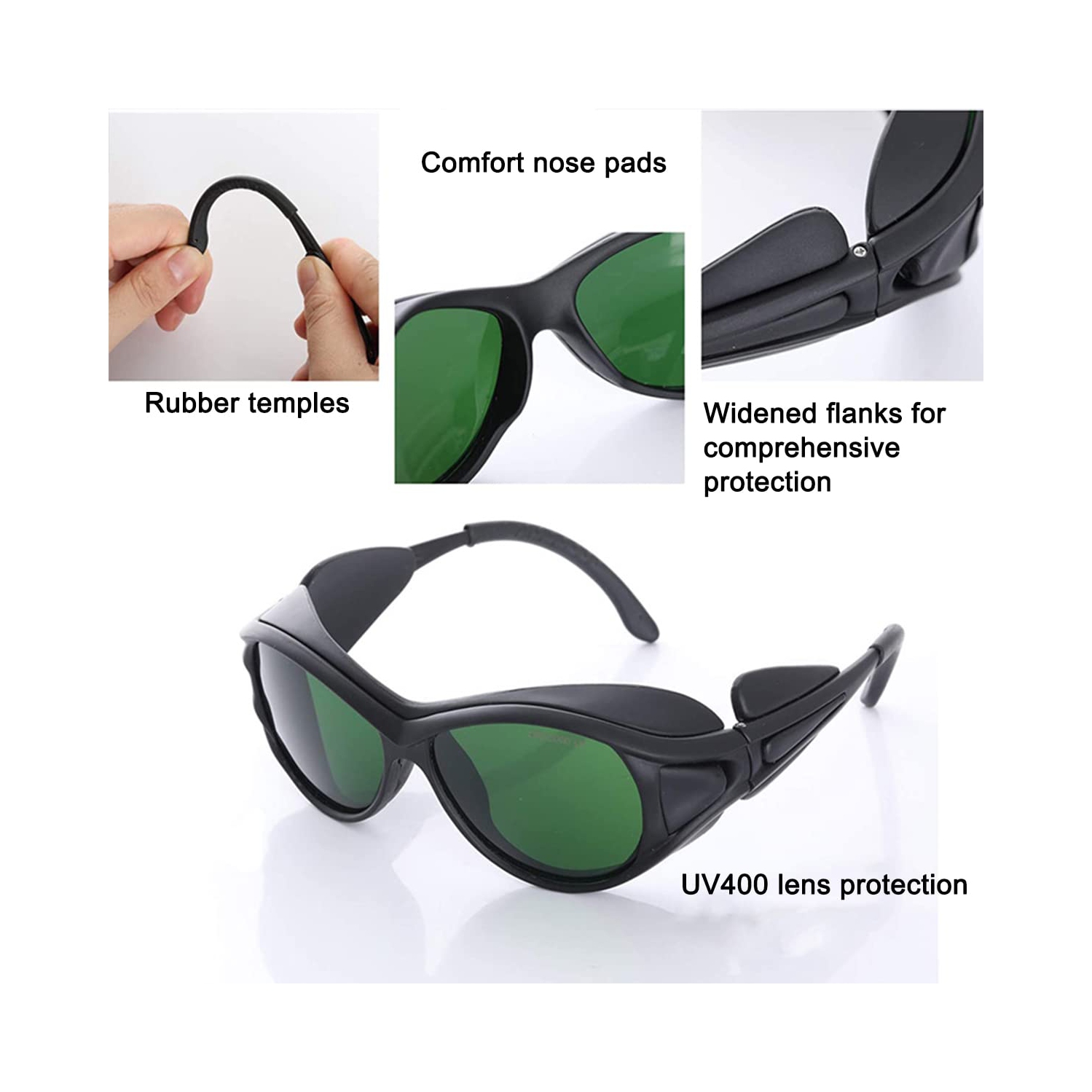 Laser Safety Glasses, 200-2000nm Welding, Beauty Instrument, Non-Glare, for Beauty Operators and Medical Laser Technicians