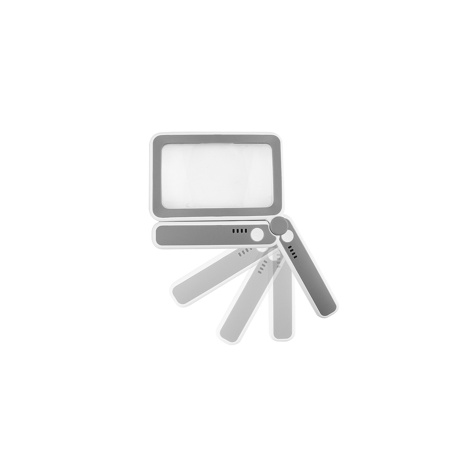 Loupe pliante de protection oculaire de LED - lentille HD 4x + 10 DEL à gradation Artefact portatif de lecture/observation Loupe HD pour personnes