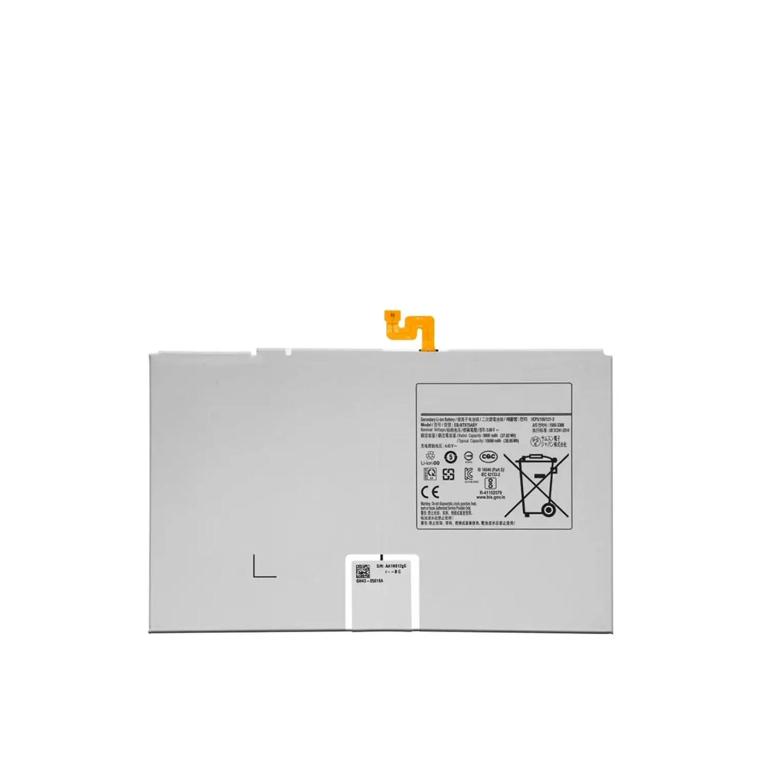 Replacement Battery for Galaxy Tab S7 Plus 12.4" (2020) / Tab S7 FE 12.4" (T730 / T733 / T736) (2021) / Tab S8 Plus (X800 / X806) ( 2022)