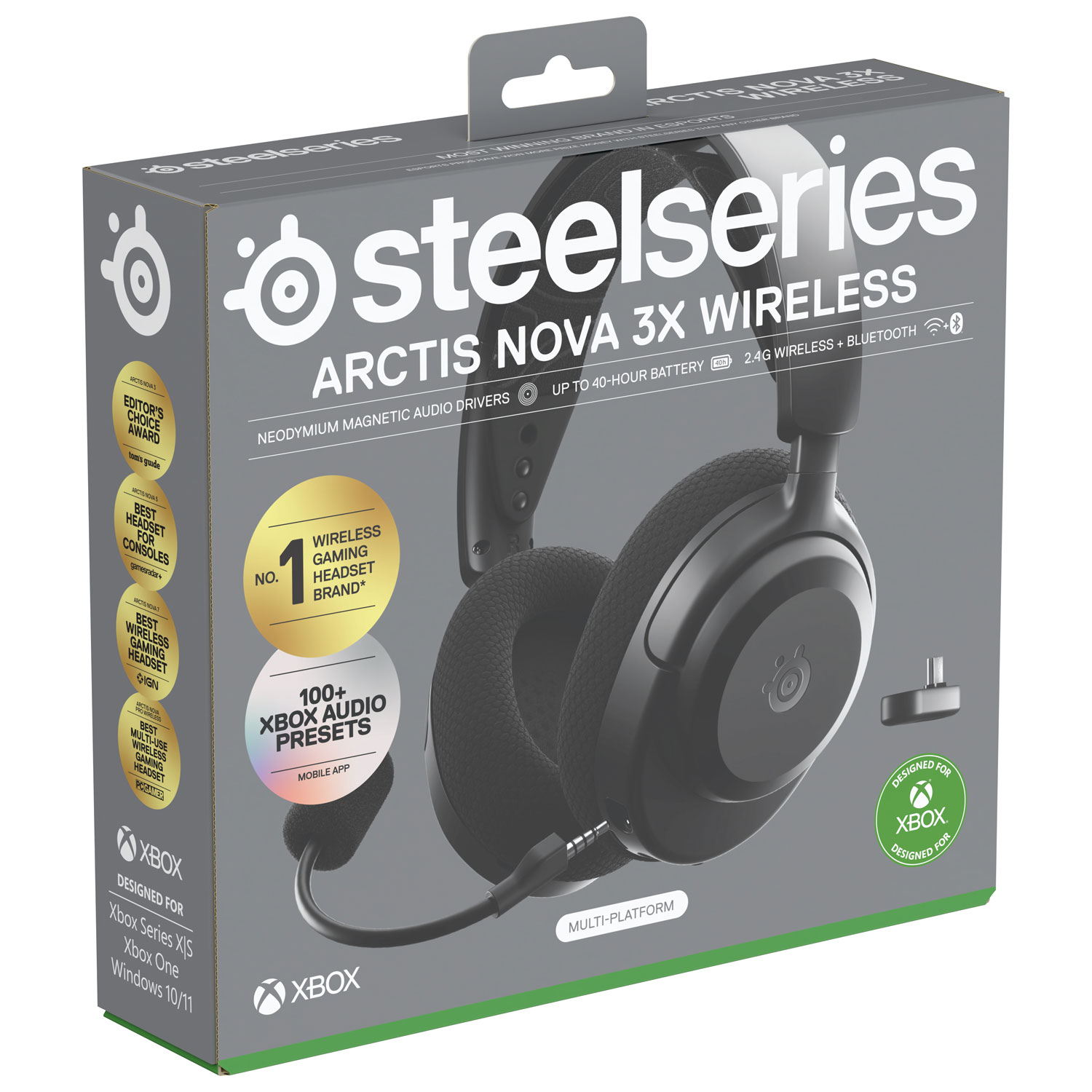 Casque de jeu sans fil Arctis Nova 3X de SteelSeries pour Xbox - Noir