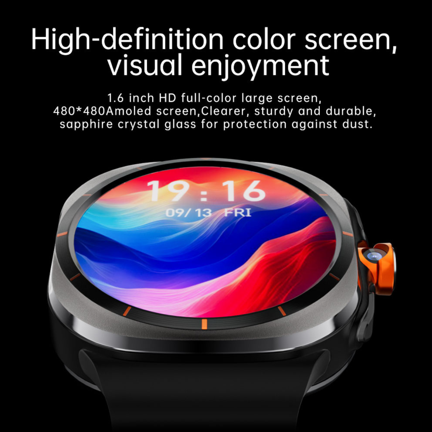 TUTT U8 Ultra 4G Android Smartwatch | AMOLED | GPS | Health & Connectivity Tools | 3GB+32GB | 180 Rotating Camera