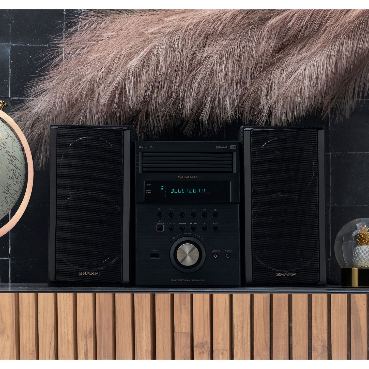 Sharp XL- BH250GL 5-Disc Bluetooth Micro System
