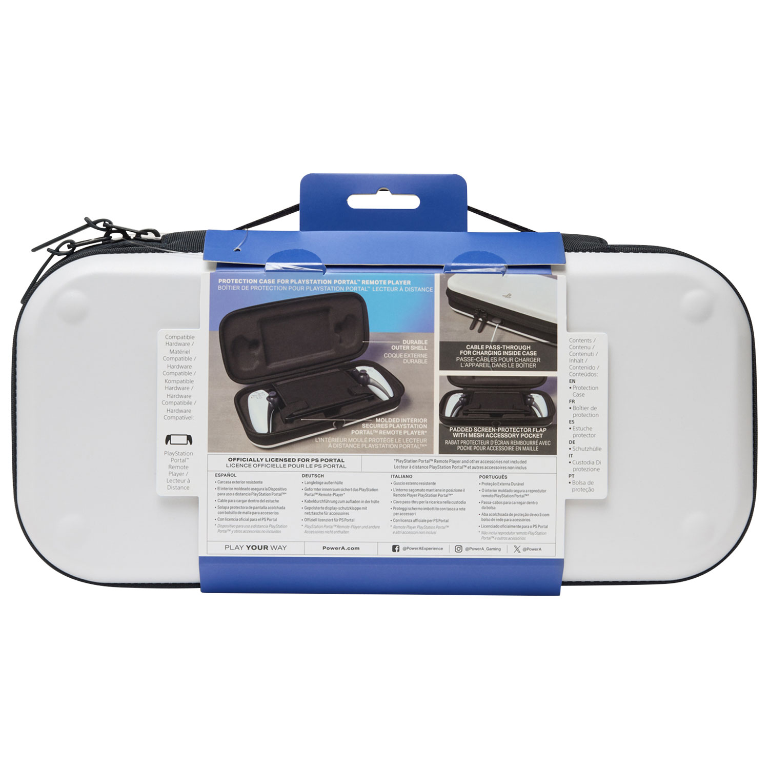 Étui de PowerA pour lecteur portable PlayStation Portal - Blanc
