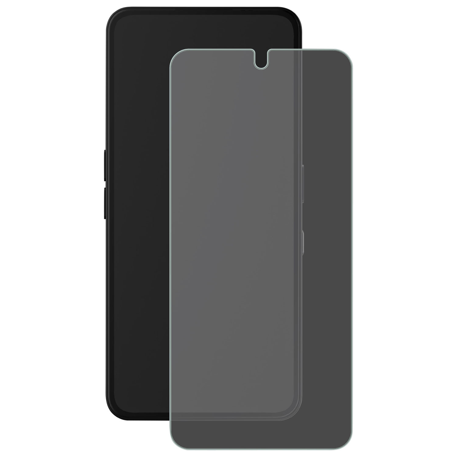 Étui souple ajusté en gel Ultra Clear d'AXS avec protecteur d'écran en verre pour téléphone Phone Pro de Nothing - Transparent