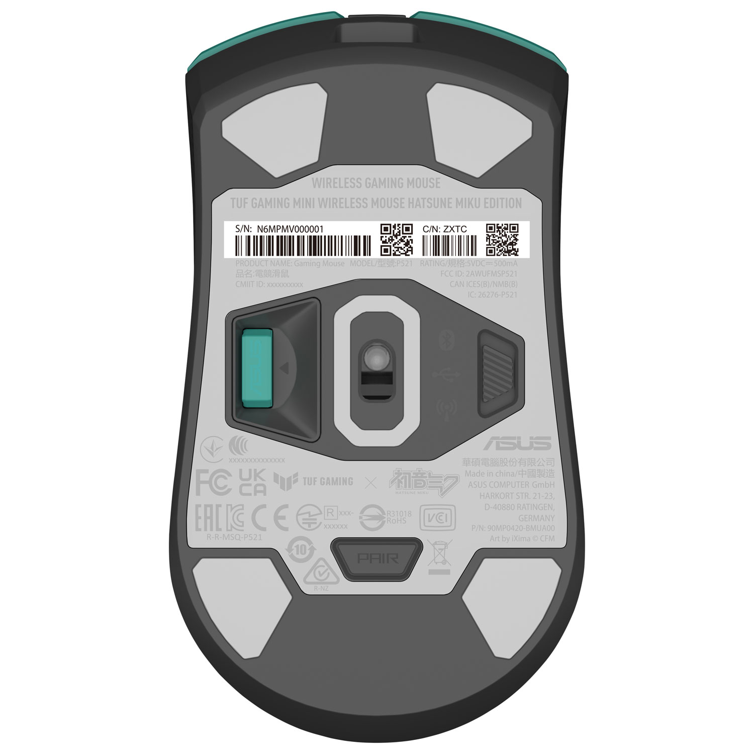 ASUS TUF Mini 12000 Dpi Wireless Optical Gaming Mouse - Hatsune Miku Edition