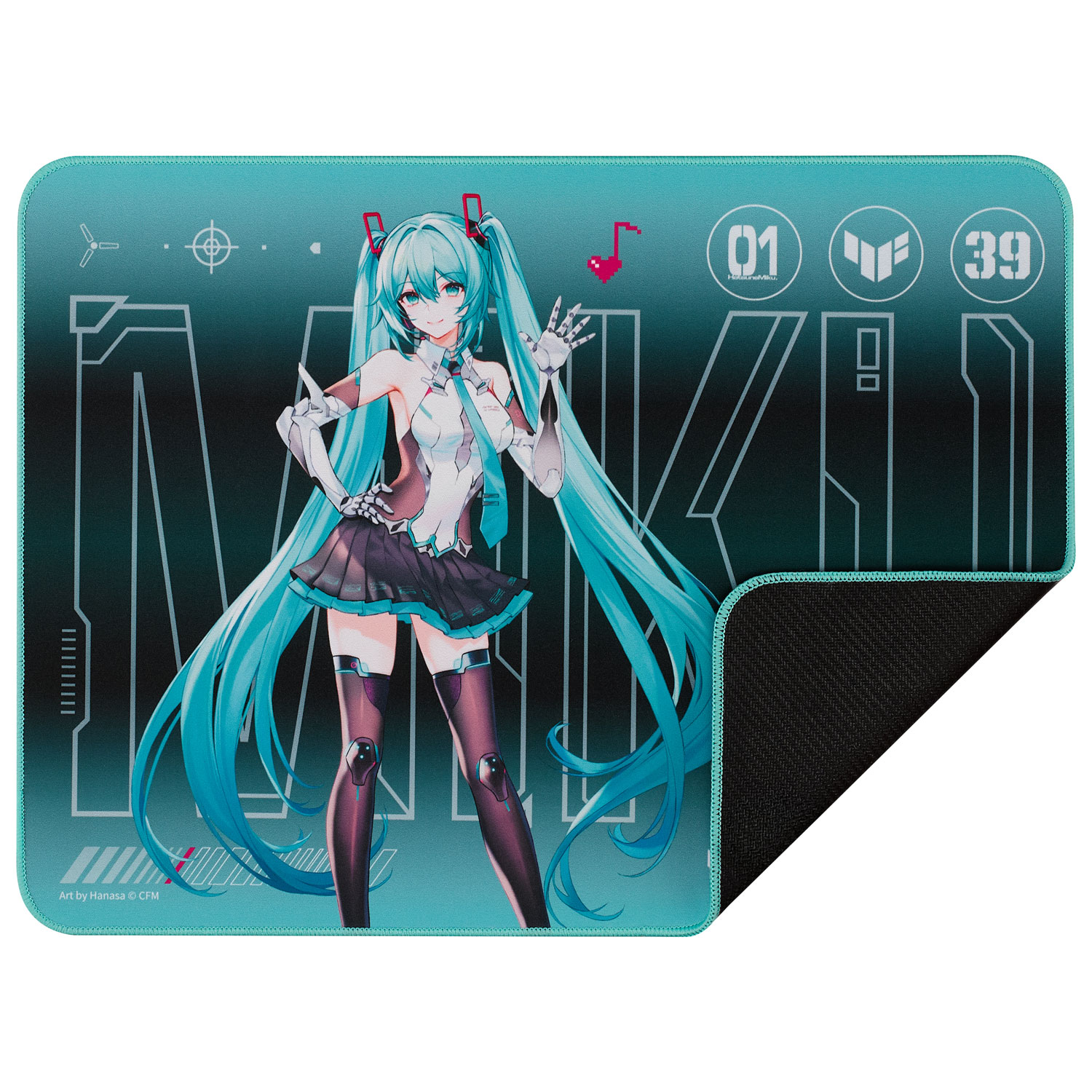 Tapis de souris TUF Gaming P1 d'ASUS - Édition Hatsune Miku