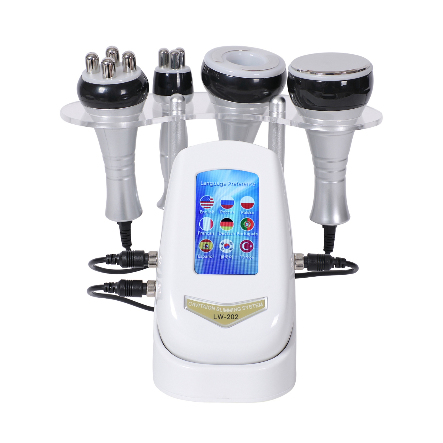 4 in 1 Beauty Equipment, Cavitation Machine Ultrasonic RF Shape Vacuum Frequency Weight Loss Slimming Skin Tightening Liftin Weight Loss Machine