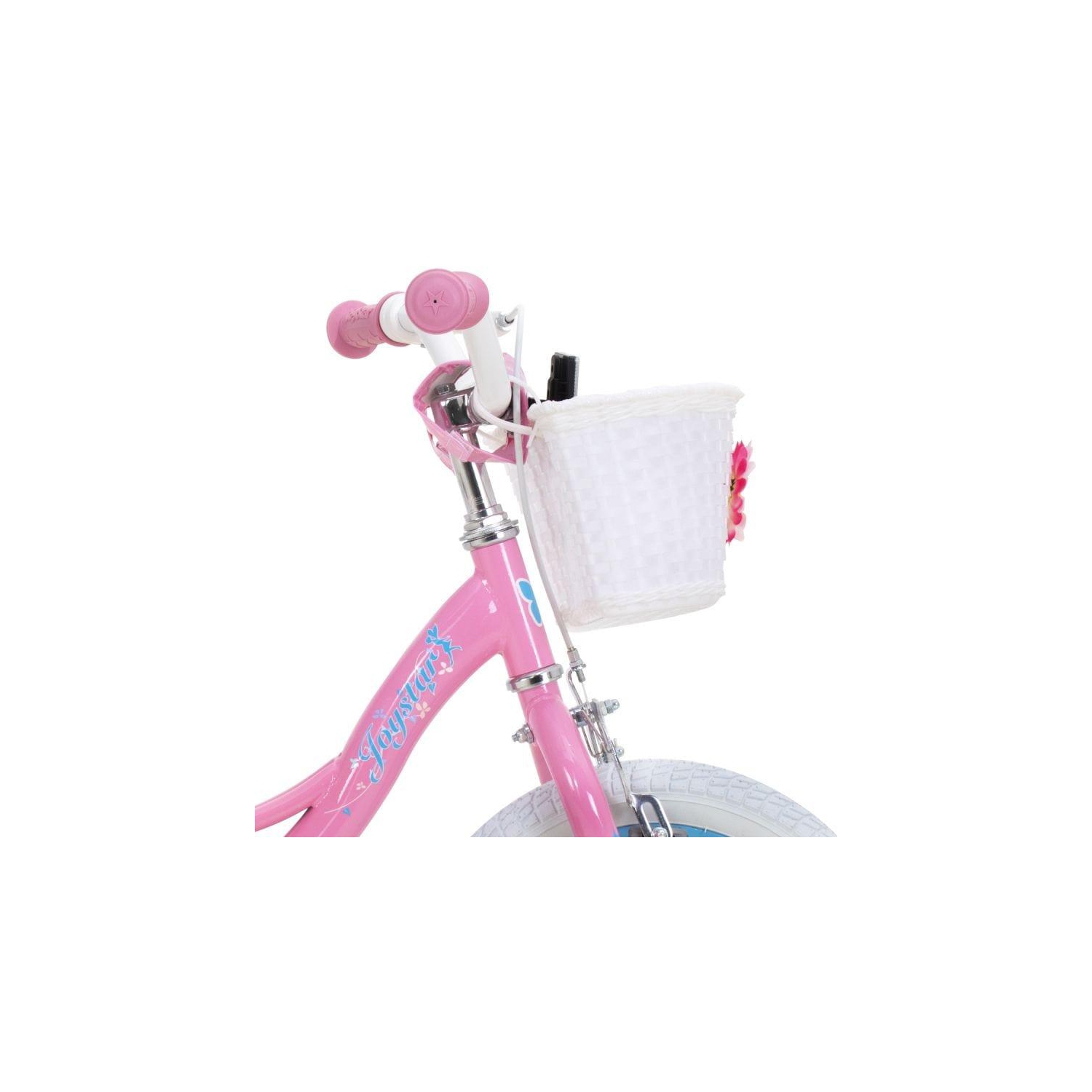 Vélo Fée de JOYSTAR pour filles de 18&nbsp;po pour enfants de 5-8 ans Vélo pour filles de 5 6 7 8 9 ans Vélo avec panier et roues d'entraînement