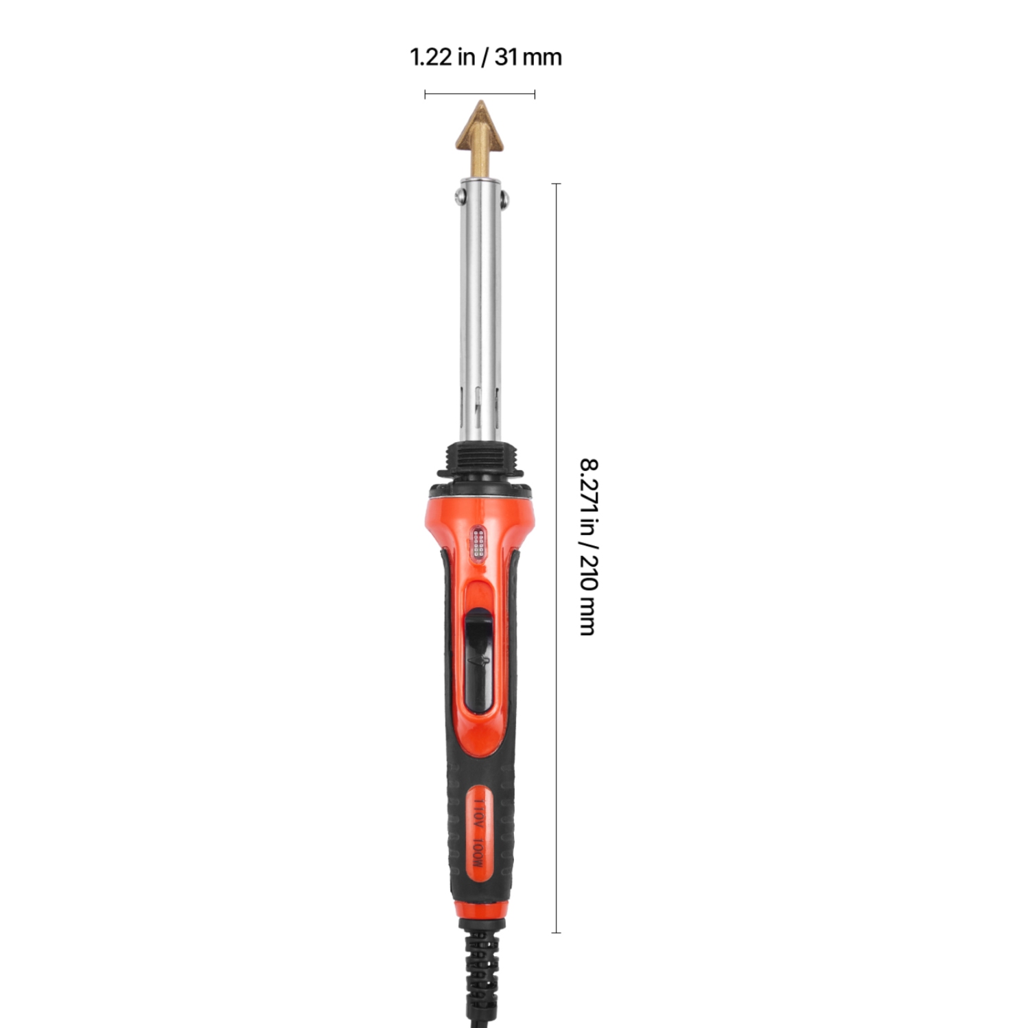 VEVOR 60W/100W Plastic Welder Kit,Dual-Power Welding Soldering Iron with 3 Welding Tips and 20 Welding Rods,Professional Repair Welding Tool for Car
