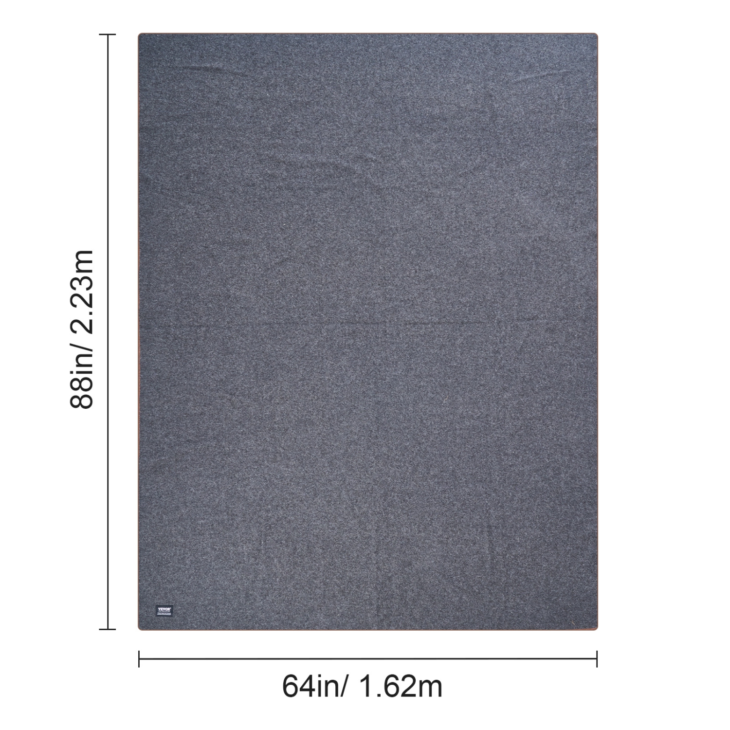 VEVOR 64" x 88" Wool Camping Blanket,Warm Stadium Blanket,Waterproof & Windproof, Flame Retardant, Great for Outdoors, Picnics, Hiking, Sports