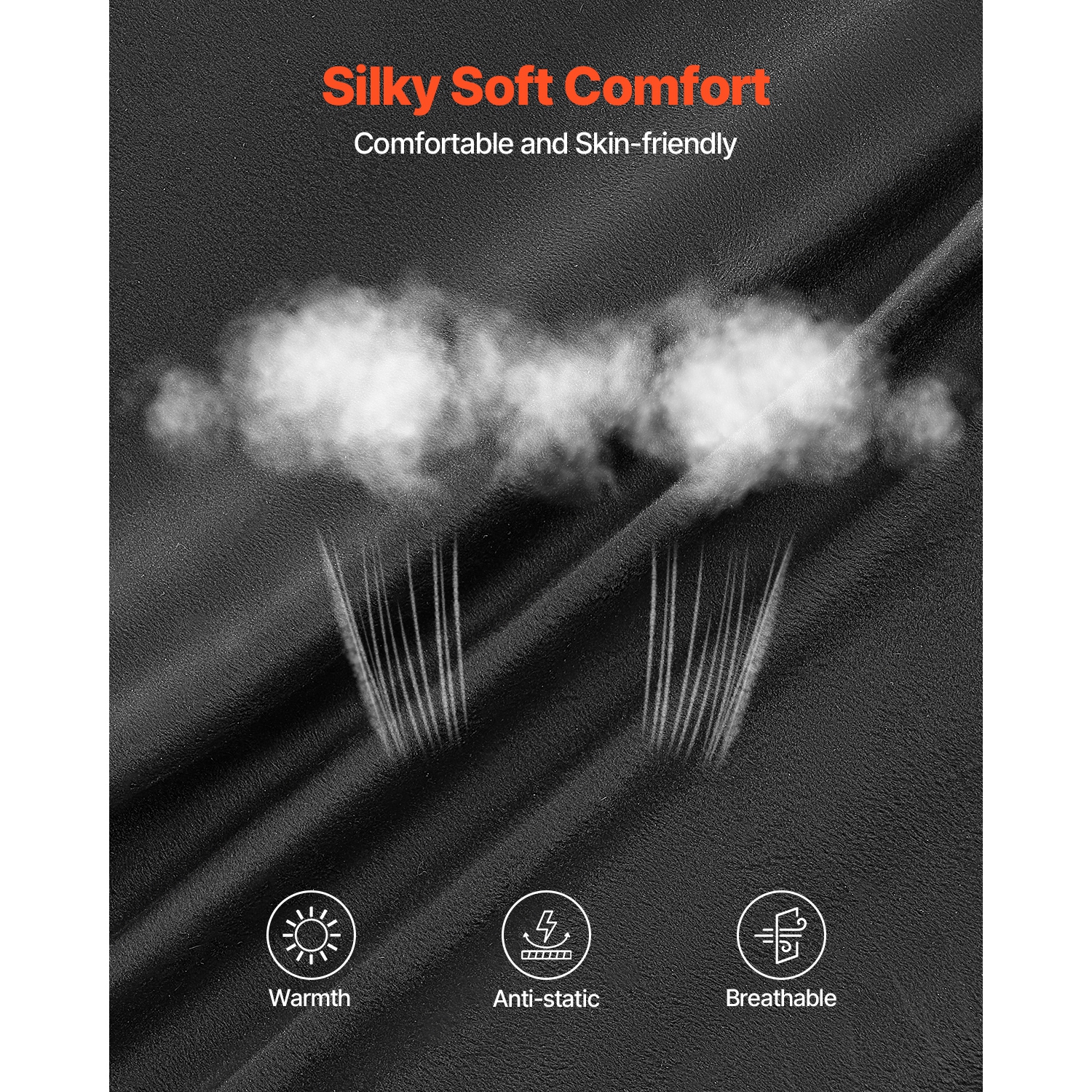 VEVOR Bean Bag Chair, Giant BeanBag Chair with Removable & Washable Cover for Adult, Dutch Velvet & High-Density Foam Filling Round Bean Bag with