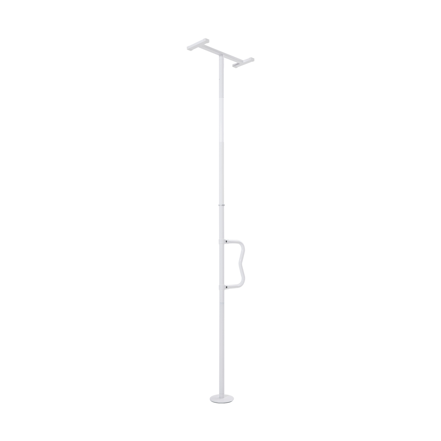 VEVOR Floor-to-Ceiling Transfer Pole, Tension Mounted Bathroom Grab Bar with Anti-Slip Curve Handle, 300 Lbs Capacity Security Pole, Senior Safety