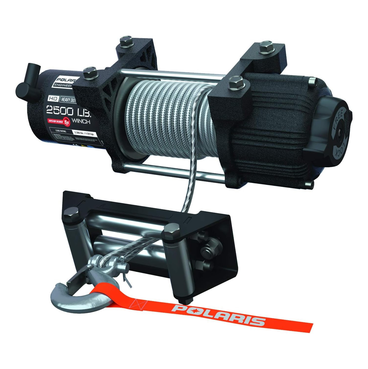 Polaris HD 2,500 lb. Winch with Steel Cable