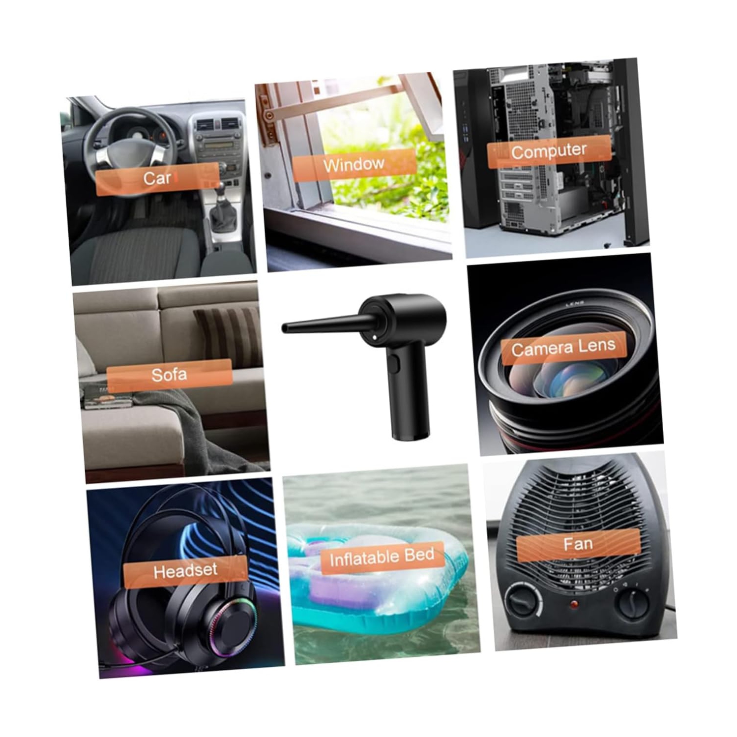 Dépoussiéreuse électrique rechargeable Boîtier d'ordinateur Clavier Étui d'ordinateur Clavier Support de voiture L1278 Dépoussiérant portatif