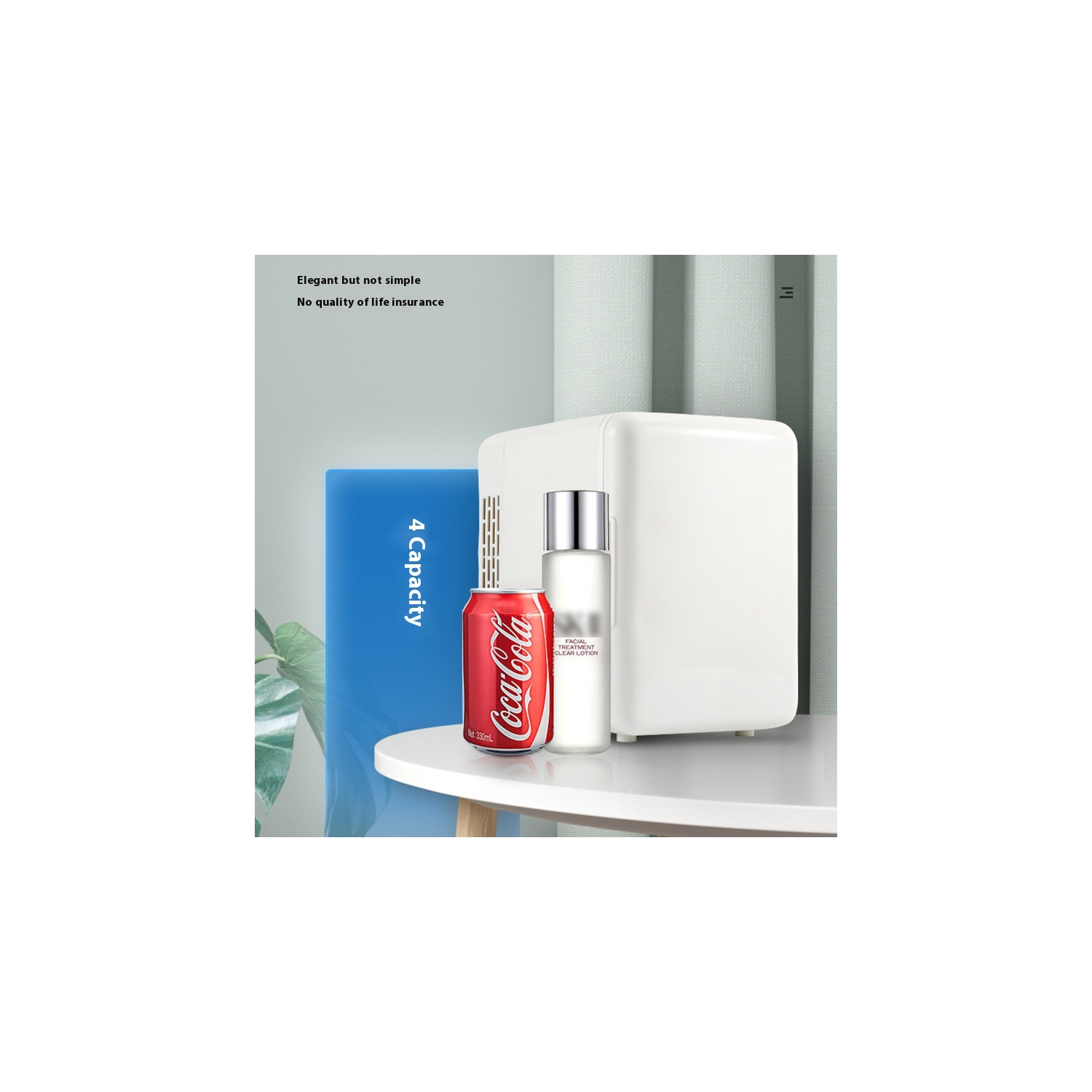 Réfrigérateur de voiture mini USB cosmétique beauté petit réfrigérateur, réfrigérateur double usage 4&nbsp;L pour voiture et maison, réfrigérateur de