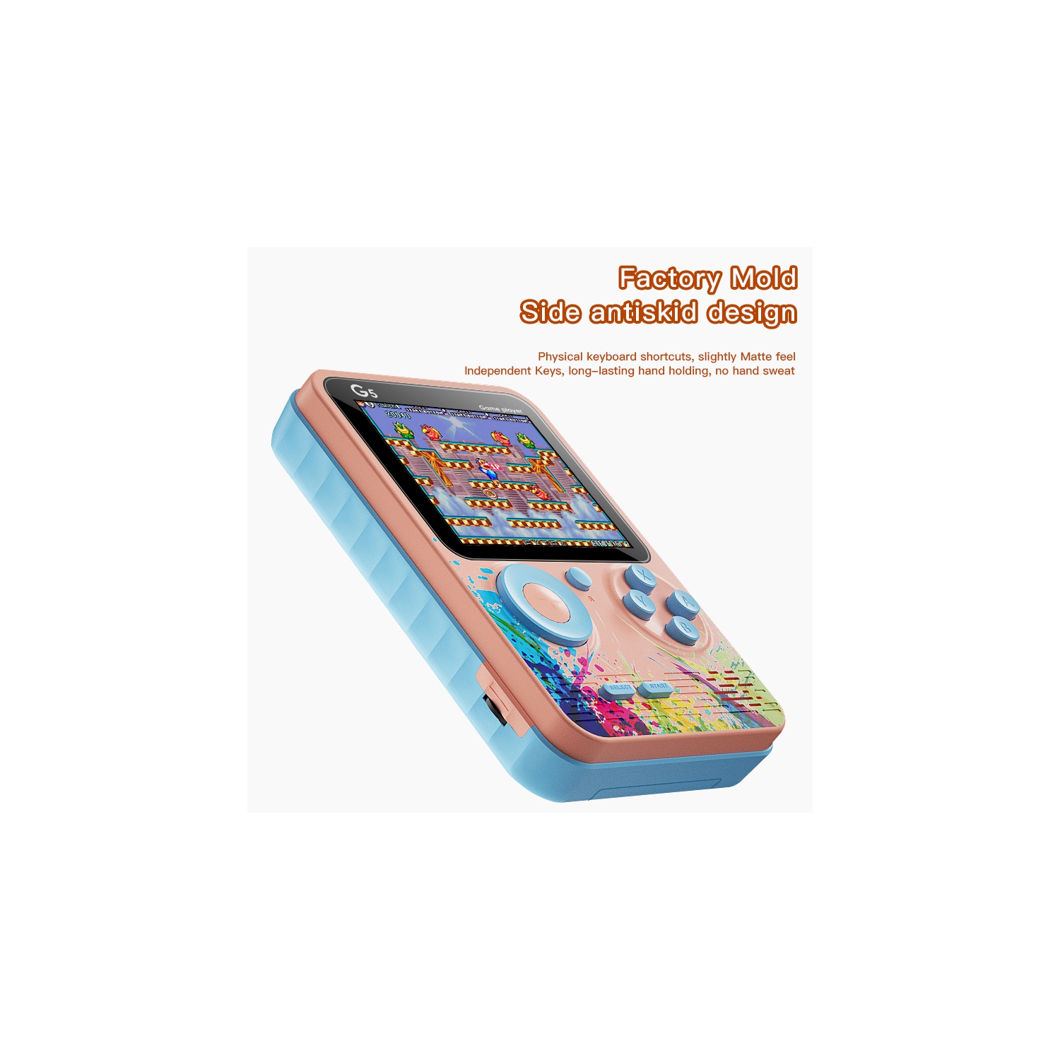 Console de jeu portative, 500-en-1 classique à un joueur nostalgique grand écran Super Mario d'enfance, mini portable rechargeable