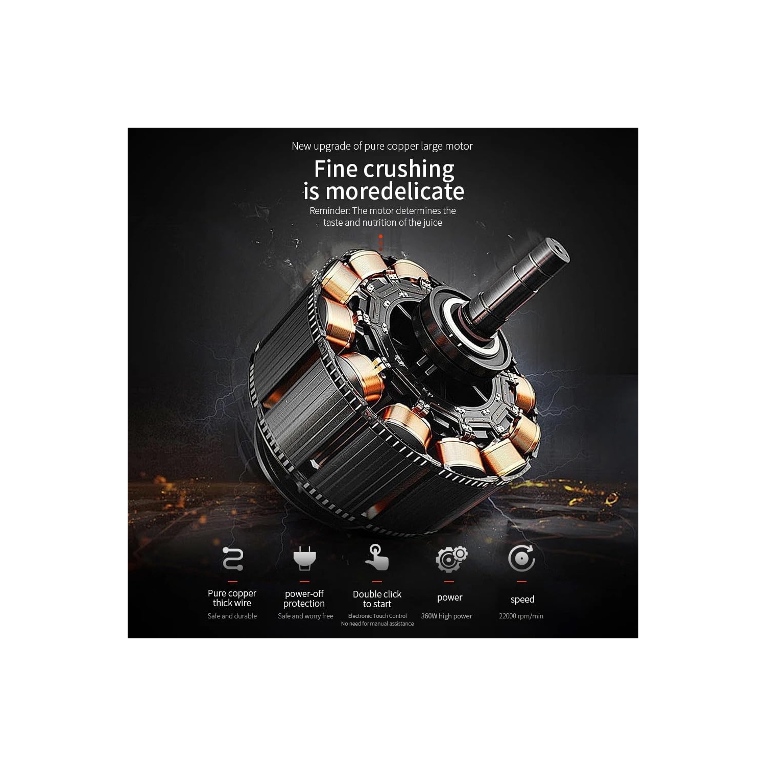 Portable Electric Juicer Cup Kitchen Juicer USB Portable Juicer, USB Rechargeable Smoothie Maker, 6000 mAh Battery, 700 ml/24 oz Capacity,