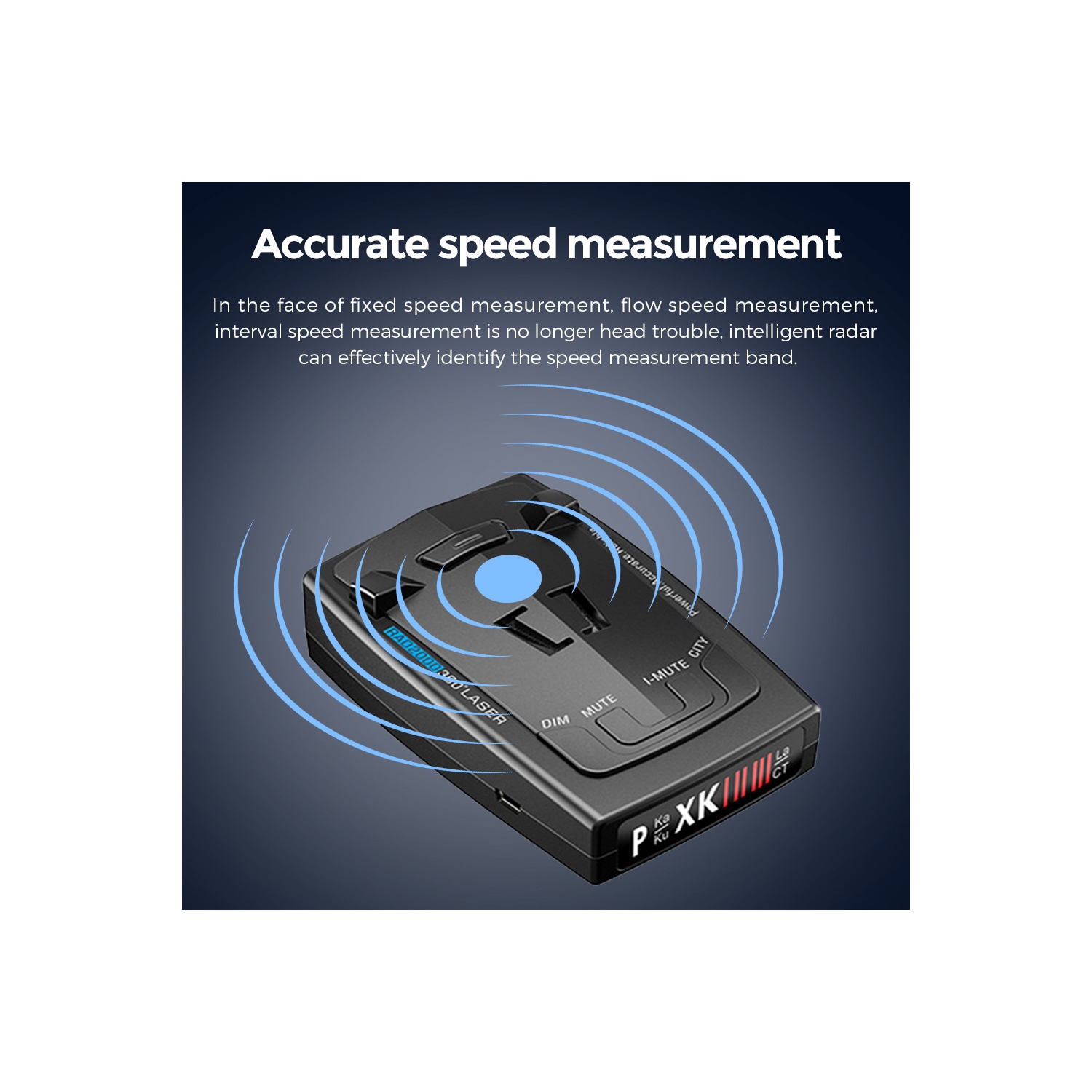 Electronic dog mobile speed radar detector, RAD2000 vehicle-mounted laser radar warning Radar, speed alarm