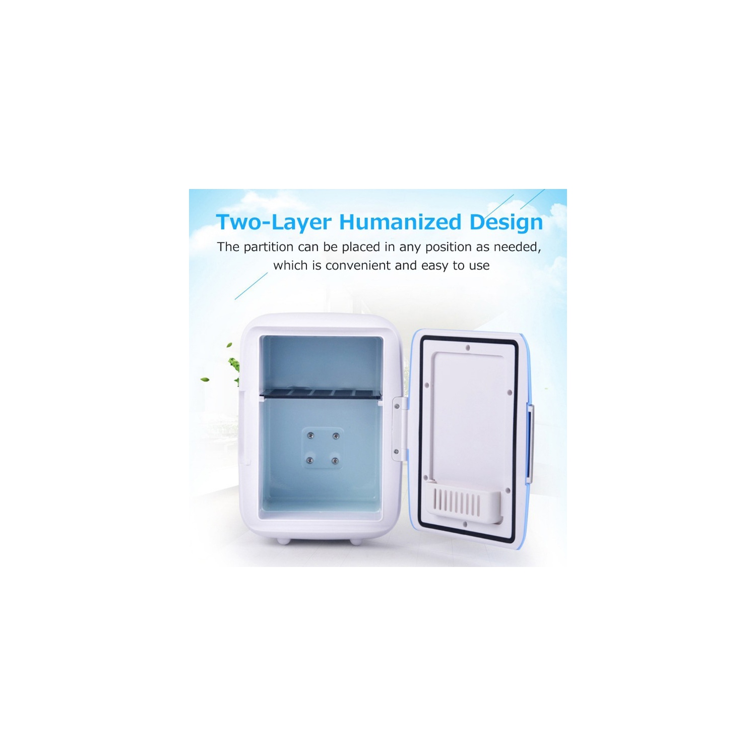Mini refrigerator for home use, single-door refrigeration, micro student dormitory, car and home dual-use 4L car refrigerator