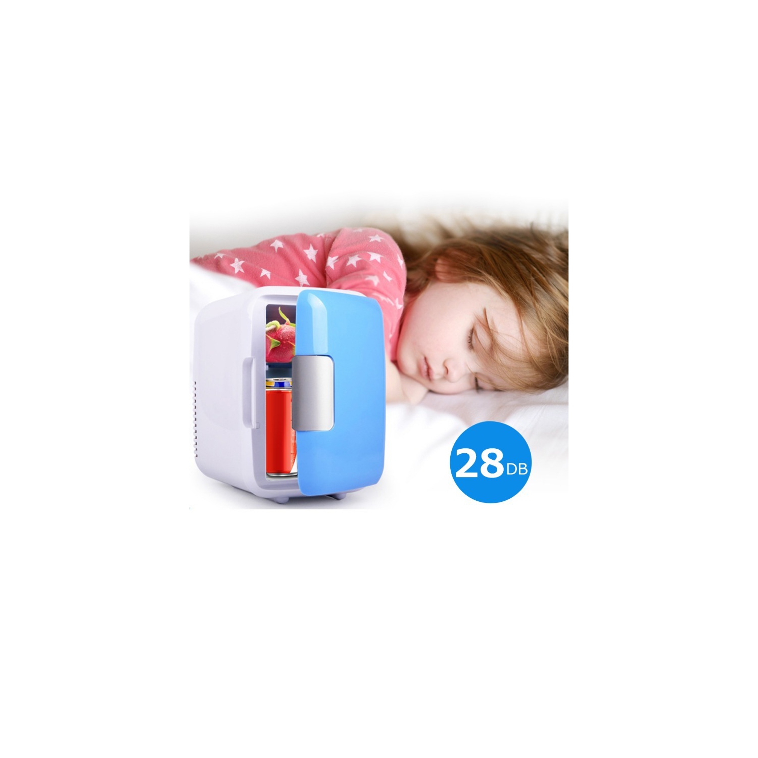 Mini refrigerator for home use, single-door refrigeration, micro student dormitory, car and home dual-use 4L car refrigerator