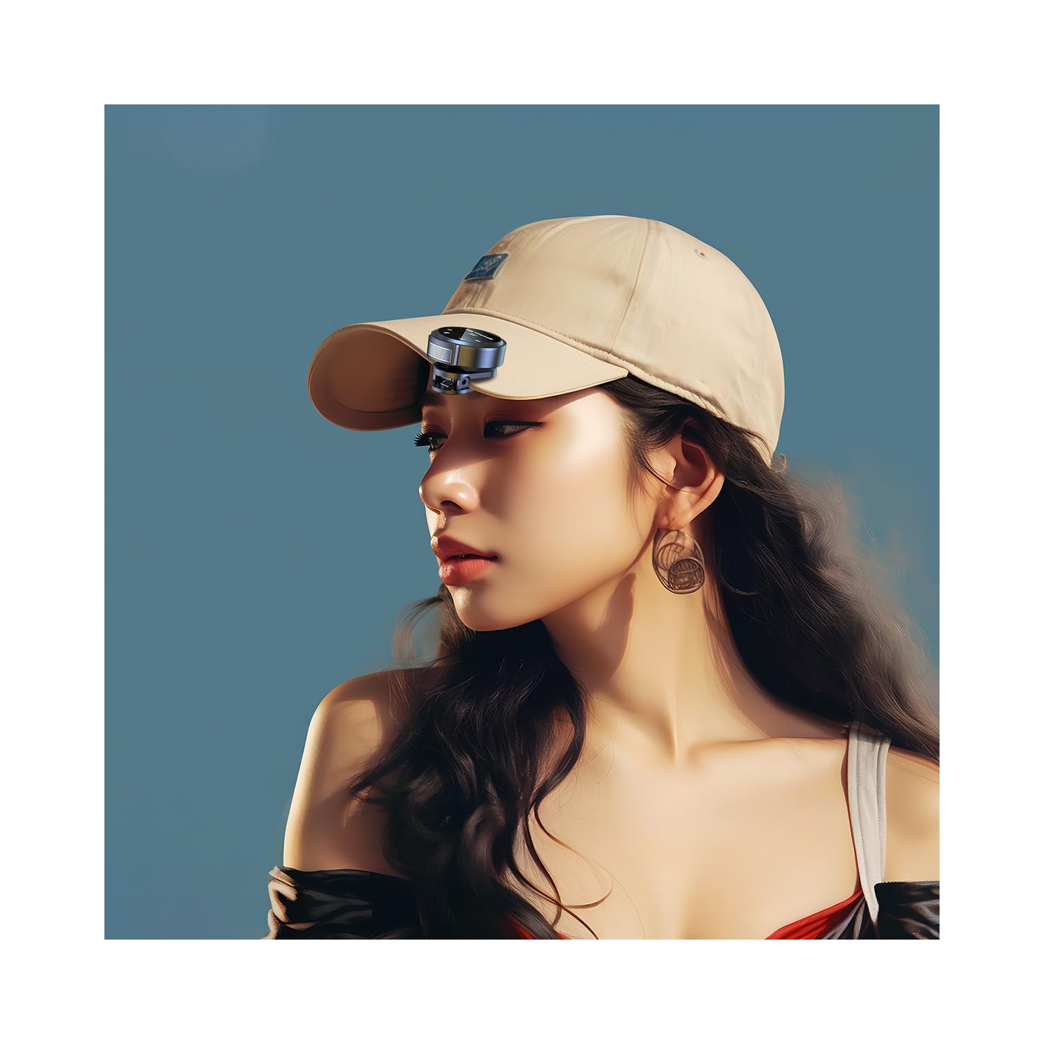 J6 collar clip microphone with keyboard digital display built-in charging compartment outdoor live wireless with iPhone interface one to one