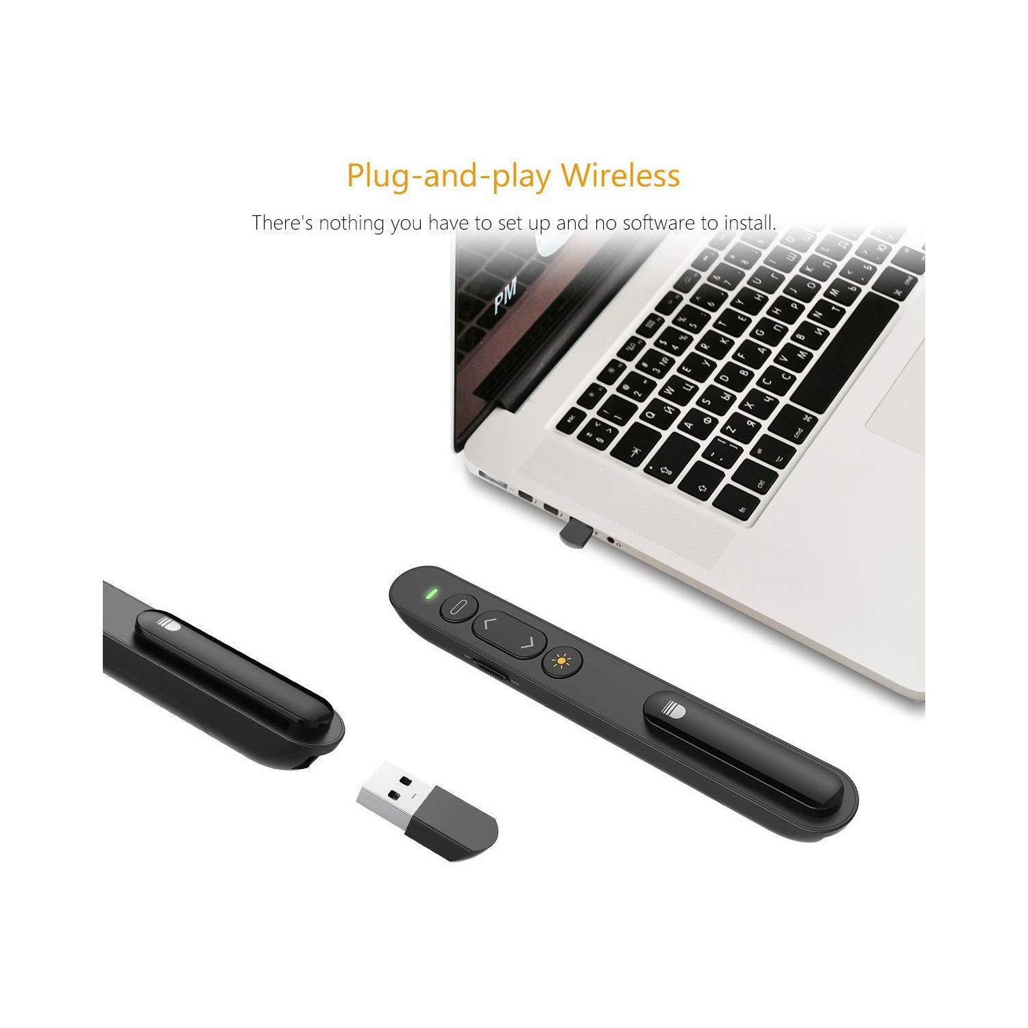 Télécommande, Clicker de présentation PPT et stylo pour tourner les pages, conception à pince adaptée aux présentations, enseignement