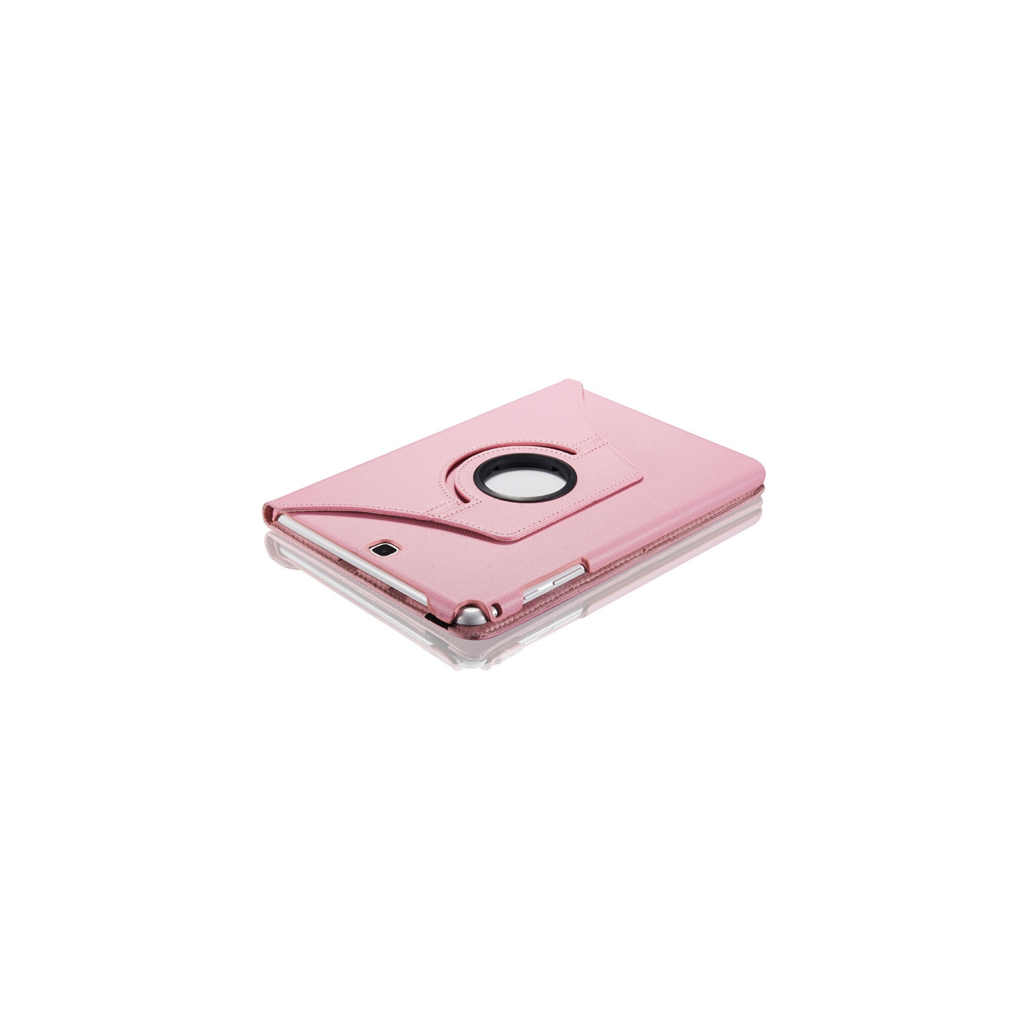 Pour Samsung TAB A 9,7 étui protecteur rotatif en cuir pour tablette T550/T555C - rose