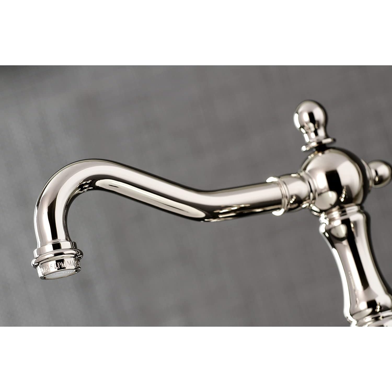 Laiton KINGSTON KS1976AX 8&nbsp;po Robinet de salle de bain large, nickel poli