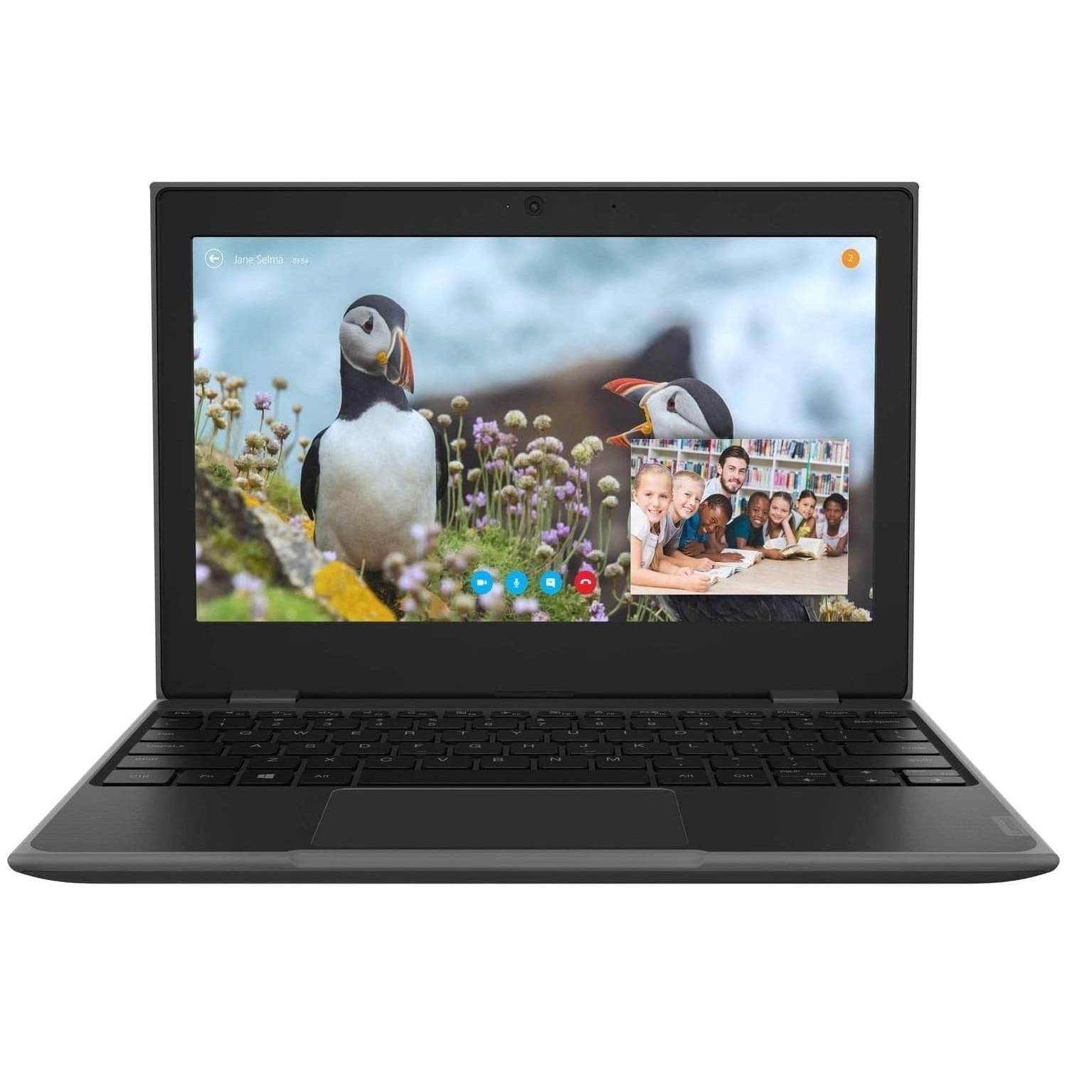 Refurbished Lenovo 100e 2nd Gen 11.6 HD Laptop (Intel Celeron N4020, 4GB RAM, 64GB eMMC, Windows 10 Pro N) Black - 81M80035US